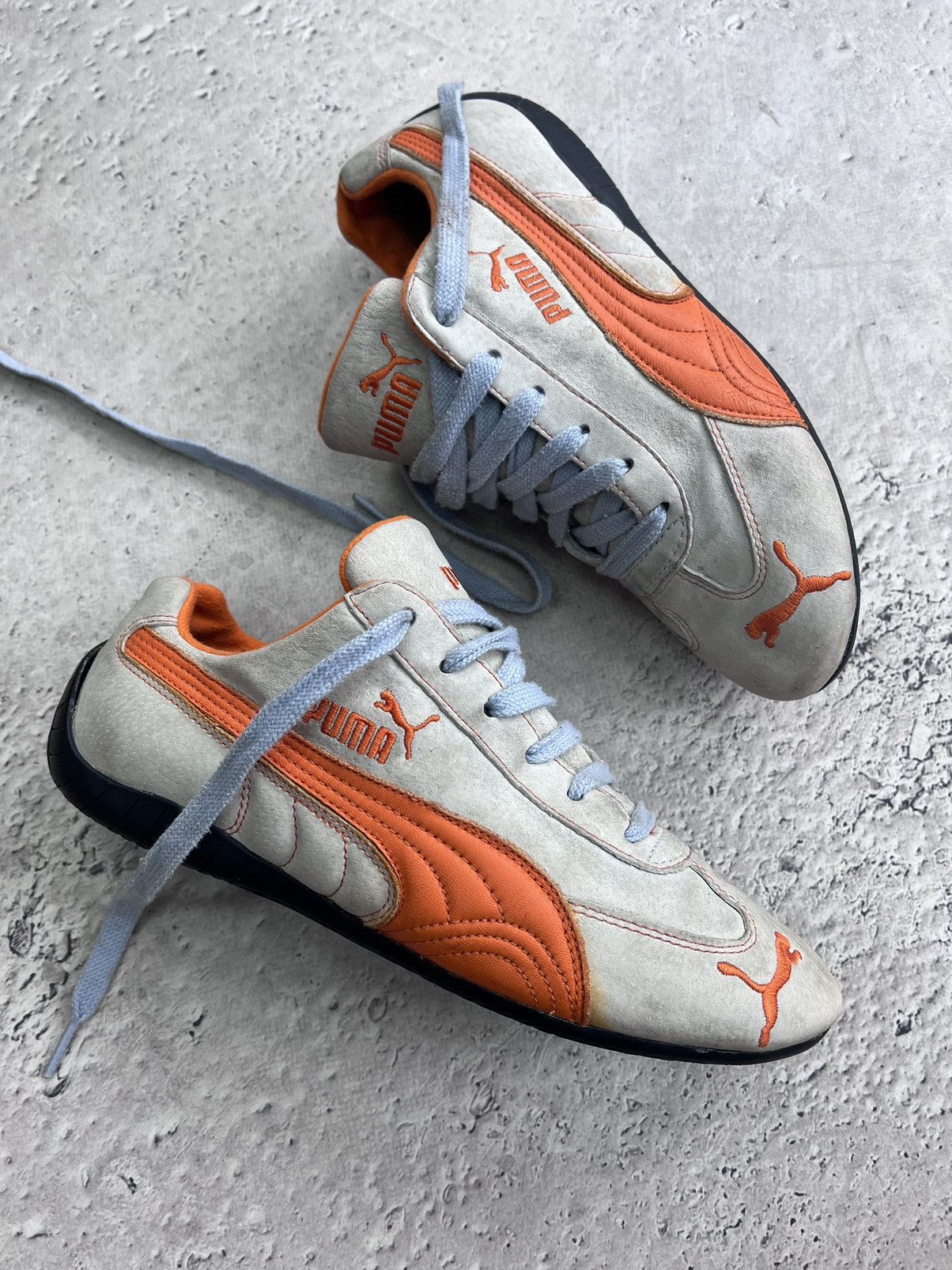 Puma × Vintage Y2K HYPE PUMA LEATHER RACING SPEED CAP SNEAKERS SHOES Size US 9 / IT 39 - 7 Thumbnail