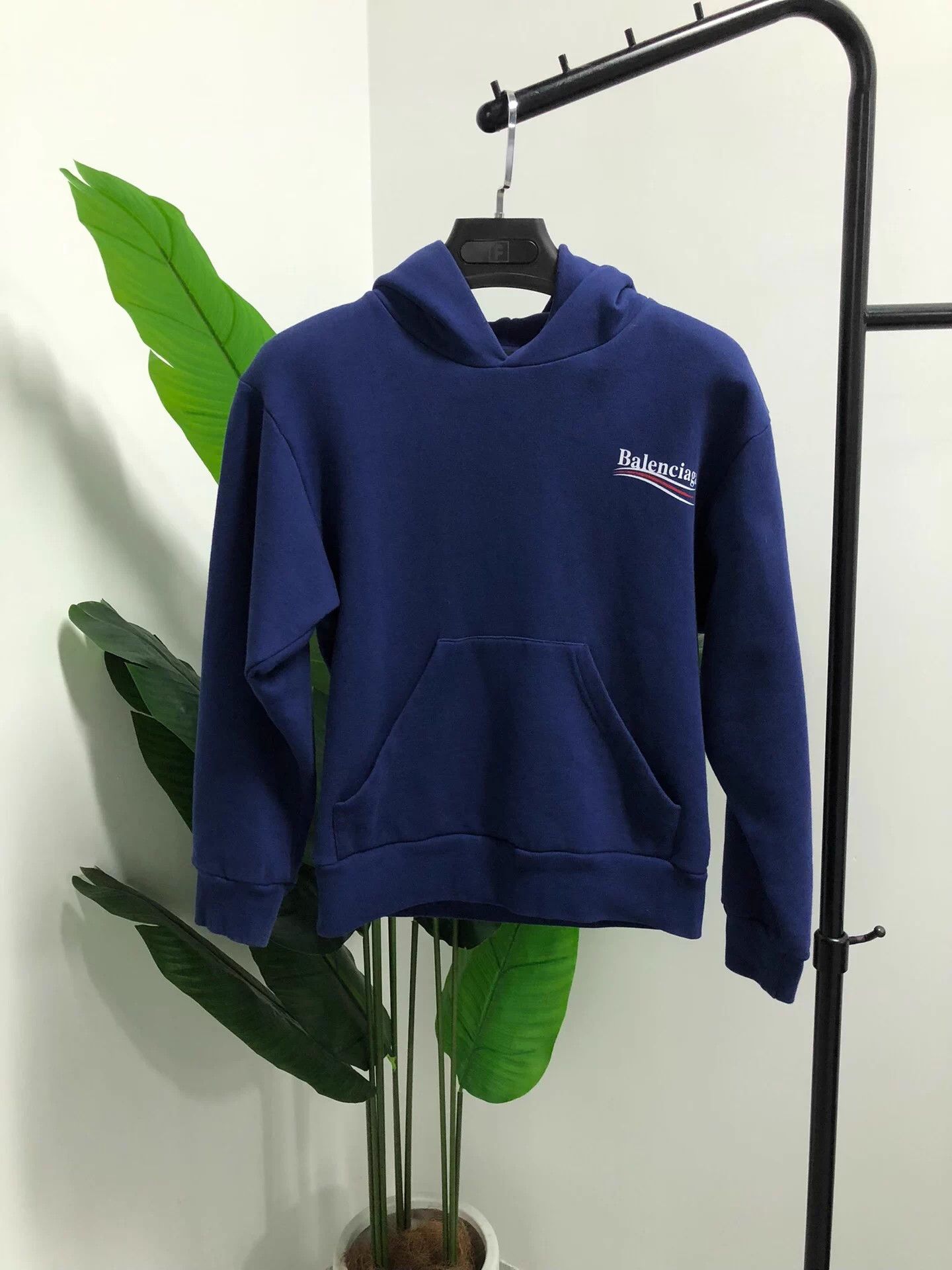 Balenciaga Balenciaga oversized cotton hoodie women's blue size 8 99 Size M / US 6-8 / IT 42-44 - 1 Thumbnail
