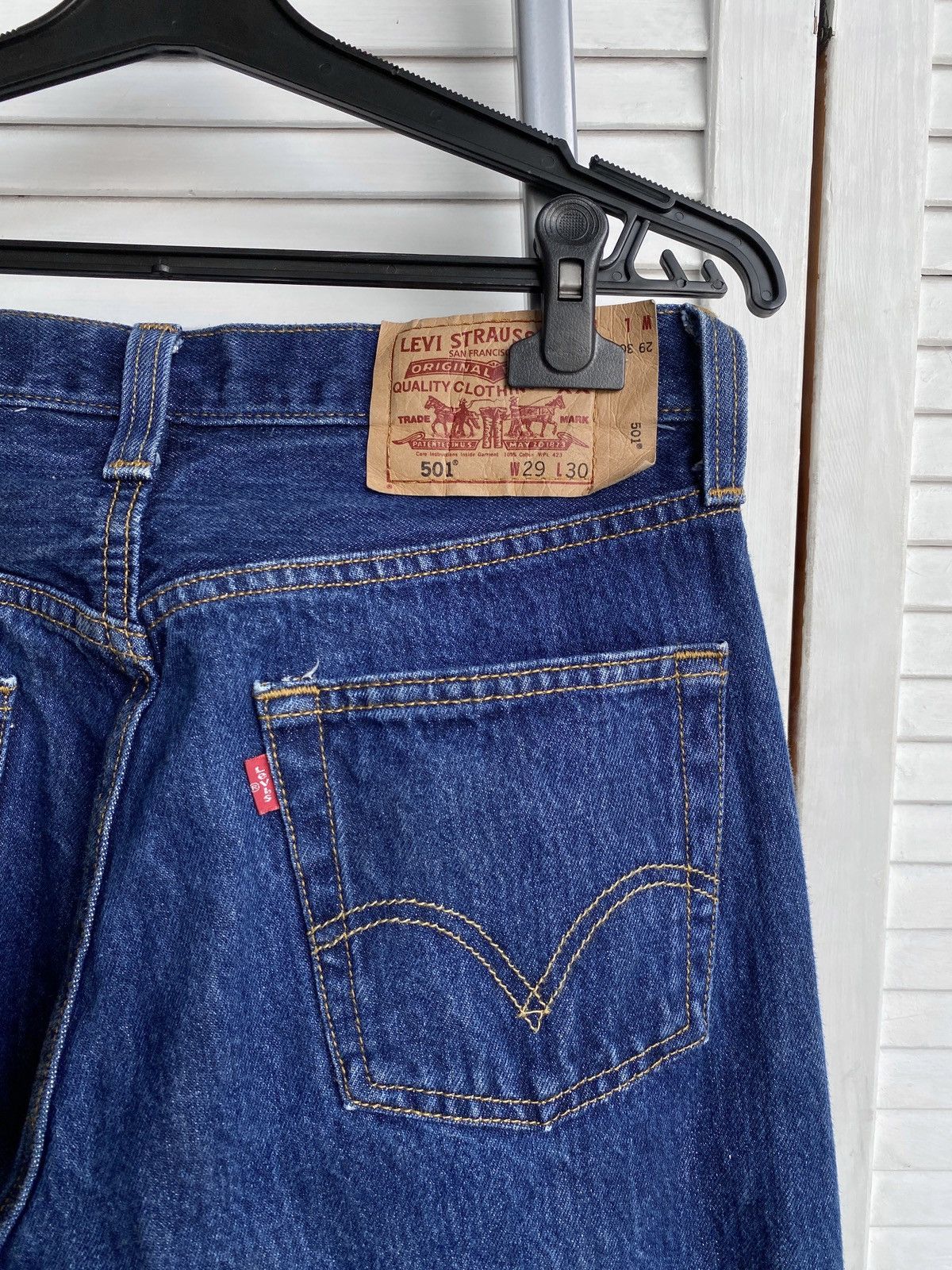 Levi's × Vintage Vintage Levis 501 Blue Denim Jeans Pants Haiti Size US 29 - 9 Thumbnail
