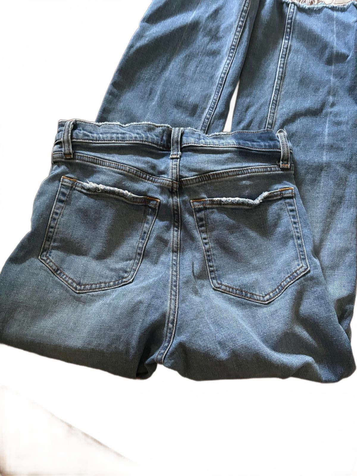 Abercrombie & Fitch Abercrombie & Fitch High Rise Ankle Straight Jeans - Size 29 Size 28" / US 6 / IT 42 - 2 Thumbnail