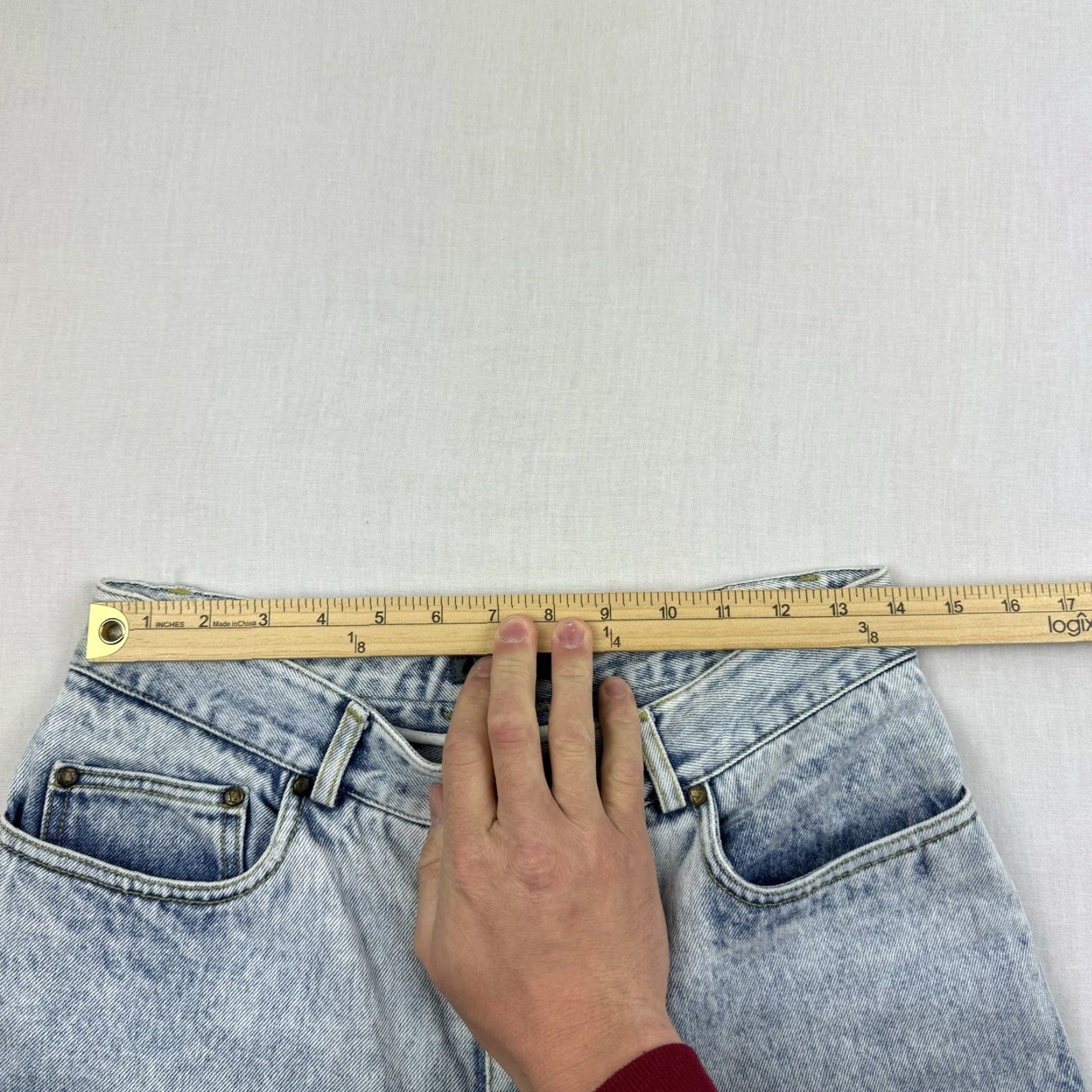 Vintage VINTAGE LizWear Jeans Womens 12 Blue High Waist Mom Jeans 90s Grunge Light Wash Jeans 90s Womens Size 34" / US 12 / IT 48 - 5 Thumbnail