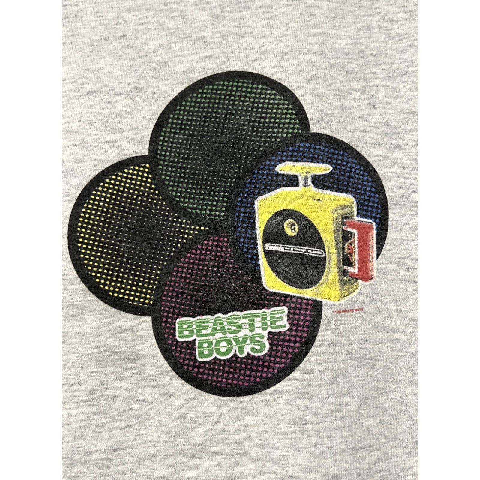 Hanes VINTAGE Beastie Boys T Shirt XL Rap Band Hip Hop 90s Gray Mens Size US XL / EU 56 / 4 - 2 Thumbnail