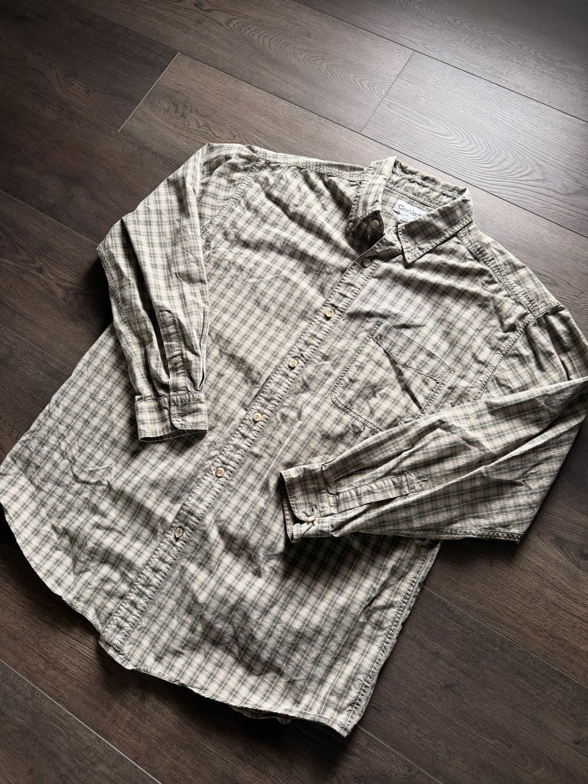 Carhartt VINTAGE Carhartt Flannel Shirt Size US L / EU 52-54 / 3 - 1 Thumbnail