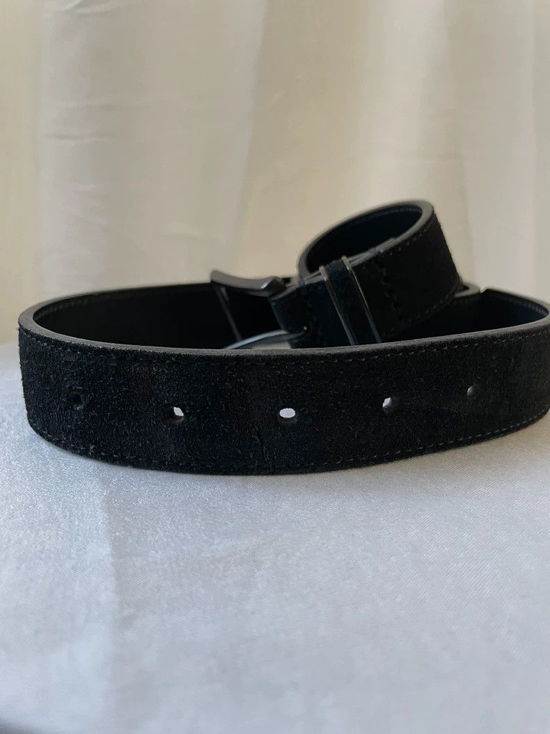 Yohji Yamamoto Yohji Yamamoto Leather calfskin leather belt Size ONE SIZE - 3 Thumbnail