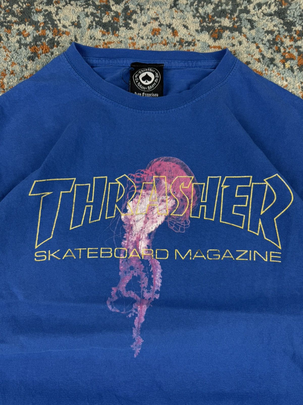 Thrasher × Vintage Vintage 00s Thrasher skateboard magazine jellyfish tee Size US M / EU 48-50 / 2 - 5 Thumbnail