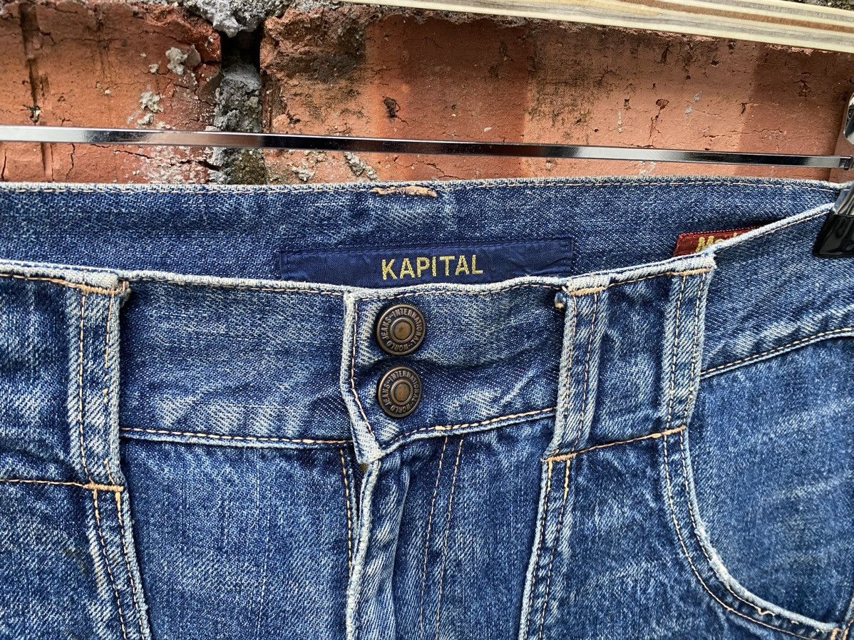 Japanese Brand × Kapital size 33x27 Kapital bush jeans flare denime Size US 33 - 5 Thumbnail