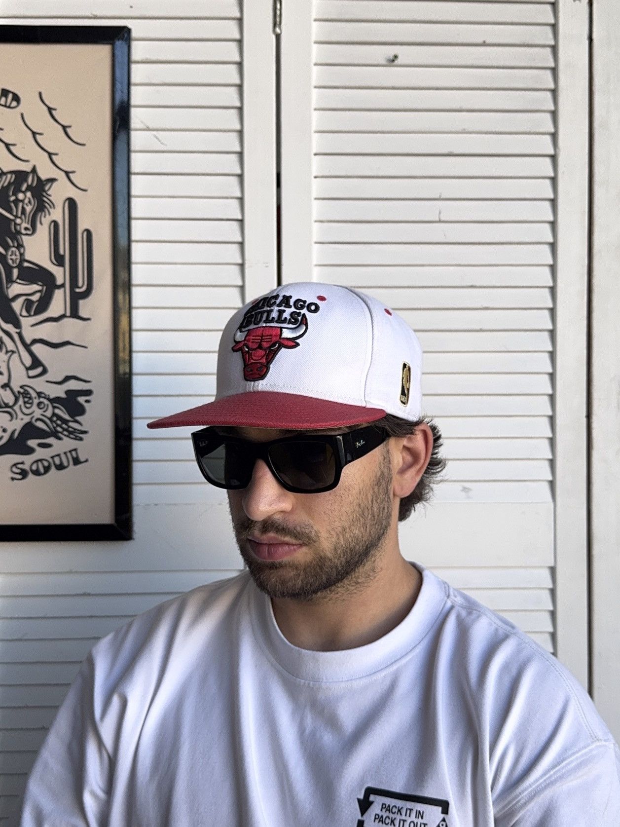 NBA Vintage NBA Chicago Bulls Logo Snap Hat Cap Size ONE SIZE - 1 Thumbnail