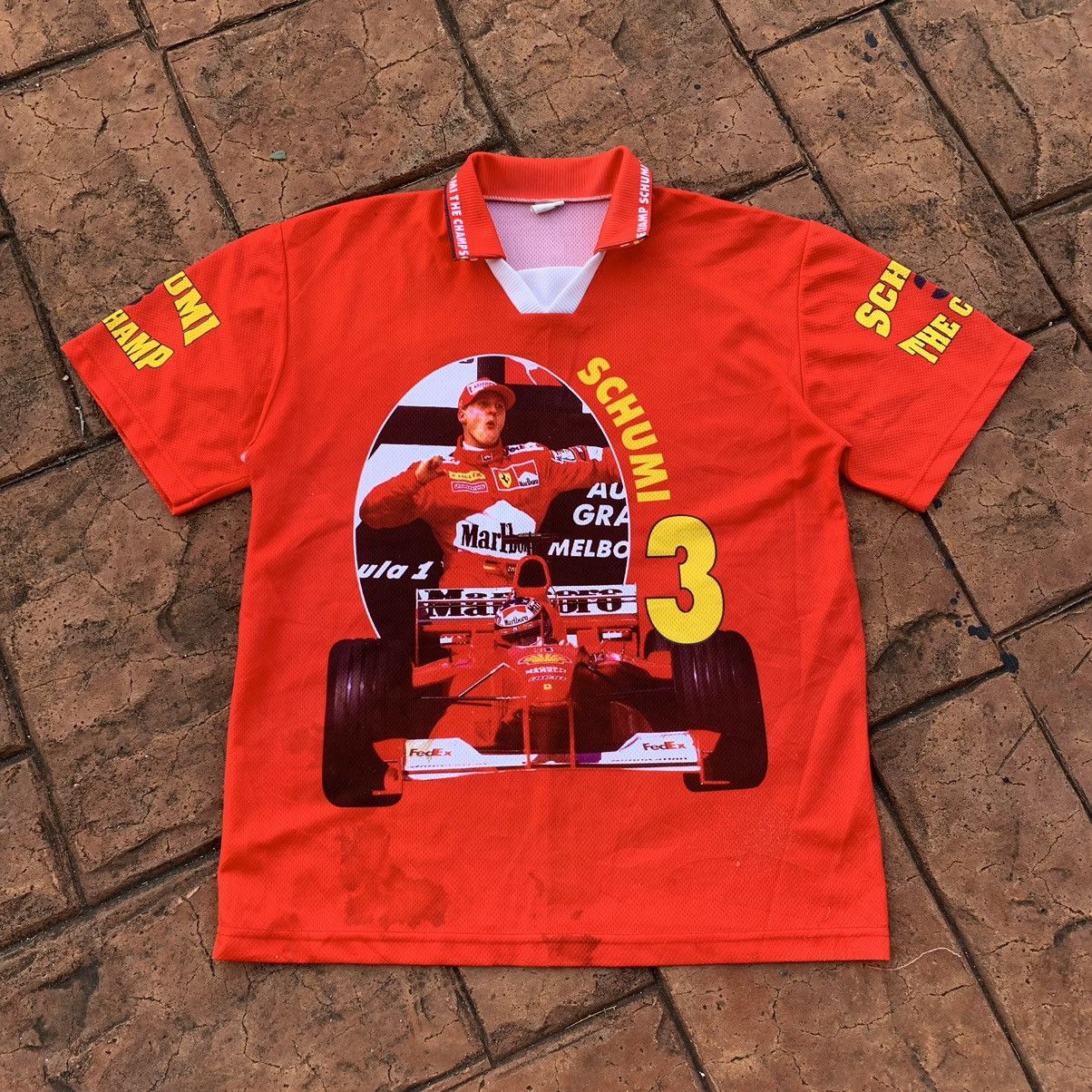 Ferrari Vintage formula one michael schumacher champions Jersey Size US XL / EU 56 / 4 - 1 Thumbnail