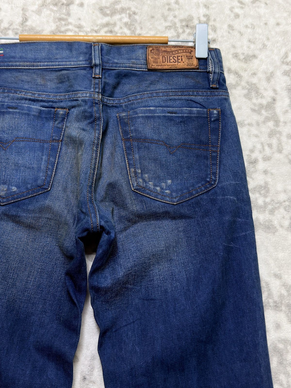 Diesel Diesel Faithlegg Women Straight Fit Y2K Mud Washed Denim Size US 27 - 12 Thumbnail