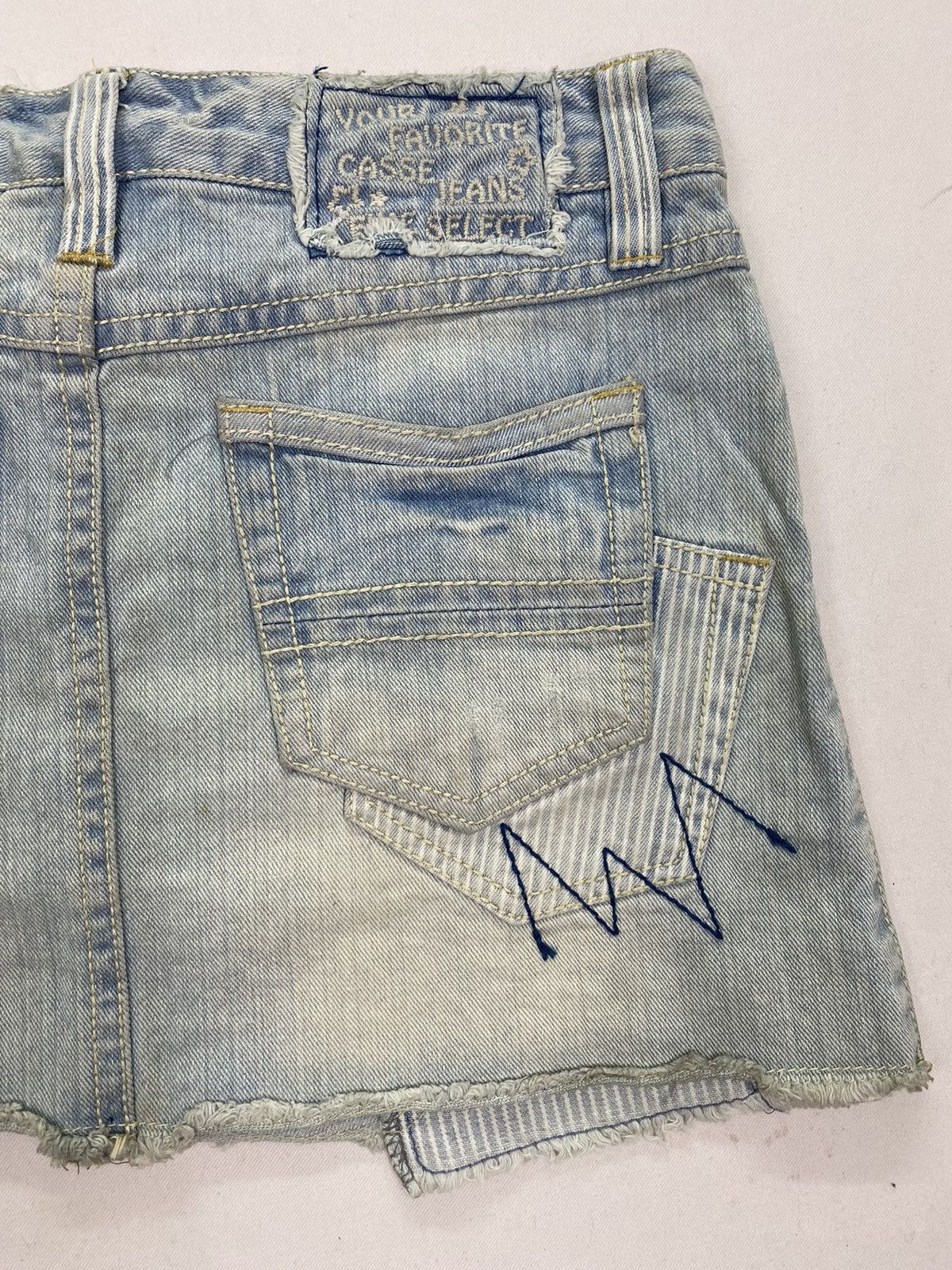 Japanese Brand Dirty Distressed Skirt Size 29" - 12 Thumbnail