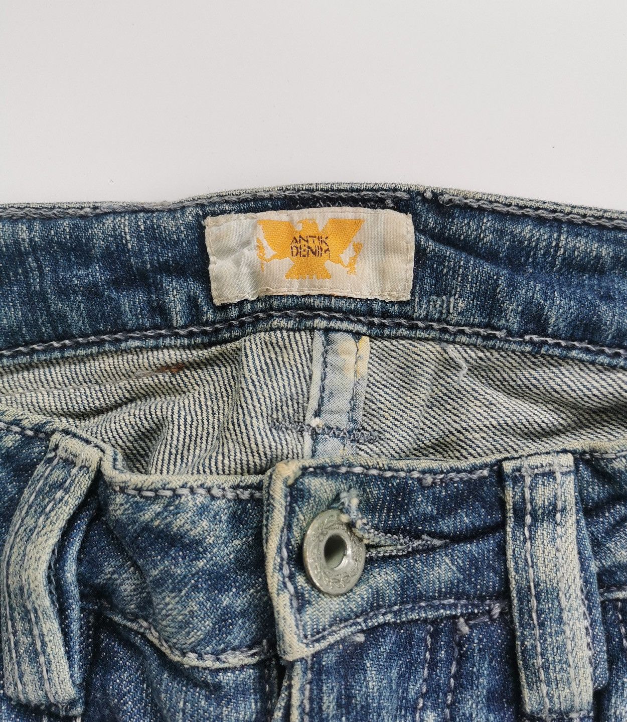 Antik Denim Bootcut Antik Denim Distressed Jeans ERD Grunge Size 27" / US 4 / IT 40 - 10 Thumbnail