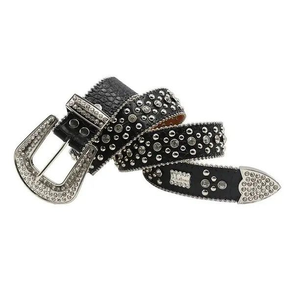 VIBE 115CM Diamond Rhinestone Pin Buckle Belt Size ONE SIZE - 2 Thumbnail