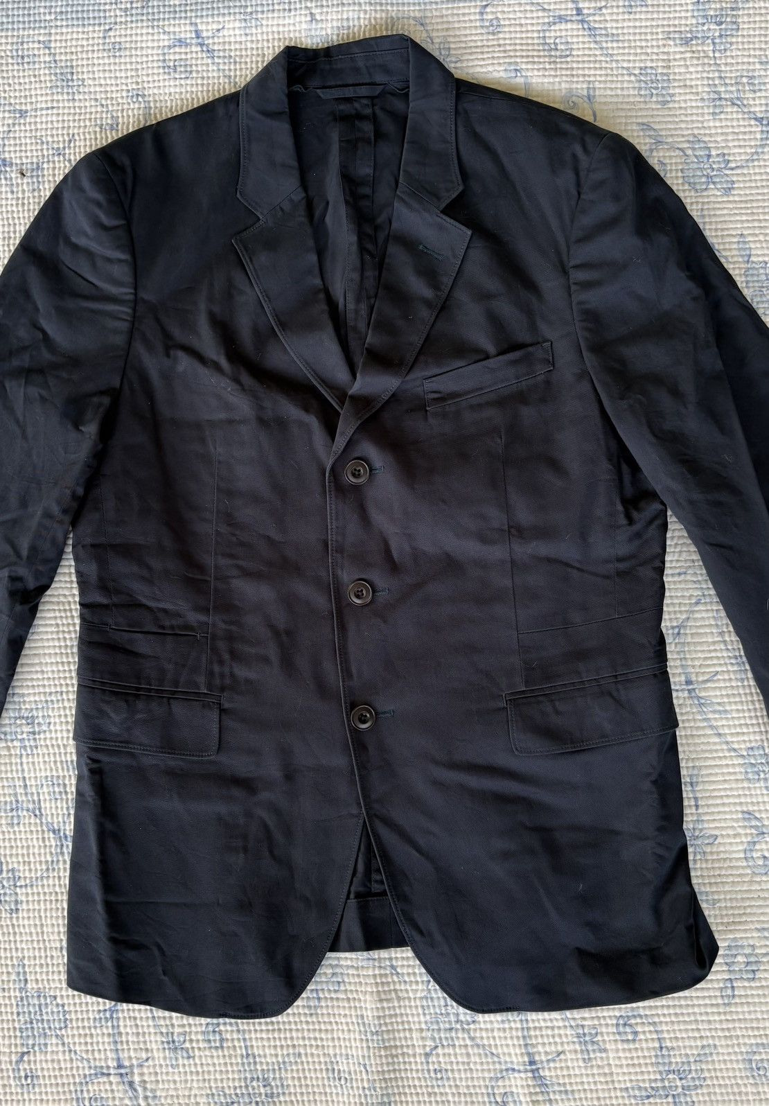 Lemaire Lemaire Blue Black Coat Size US M / EU 48-50 / 2 - 4 Thumbnail