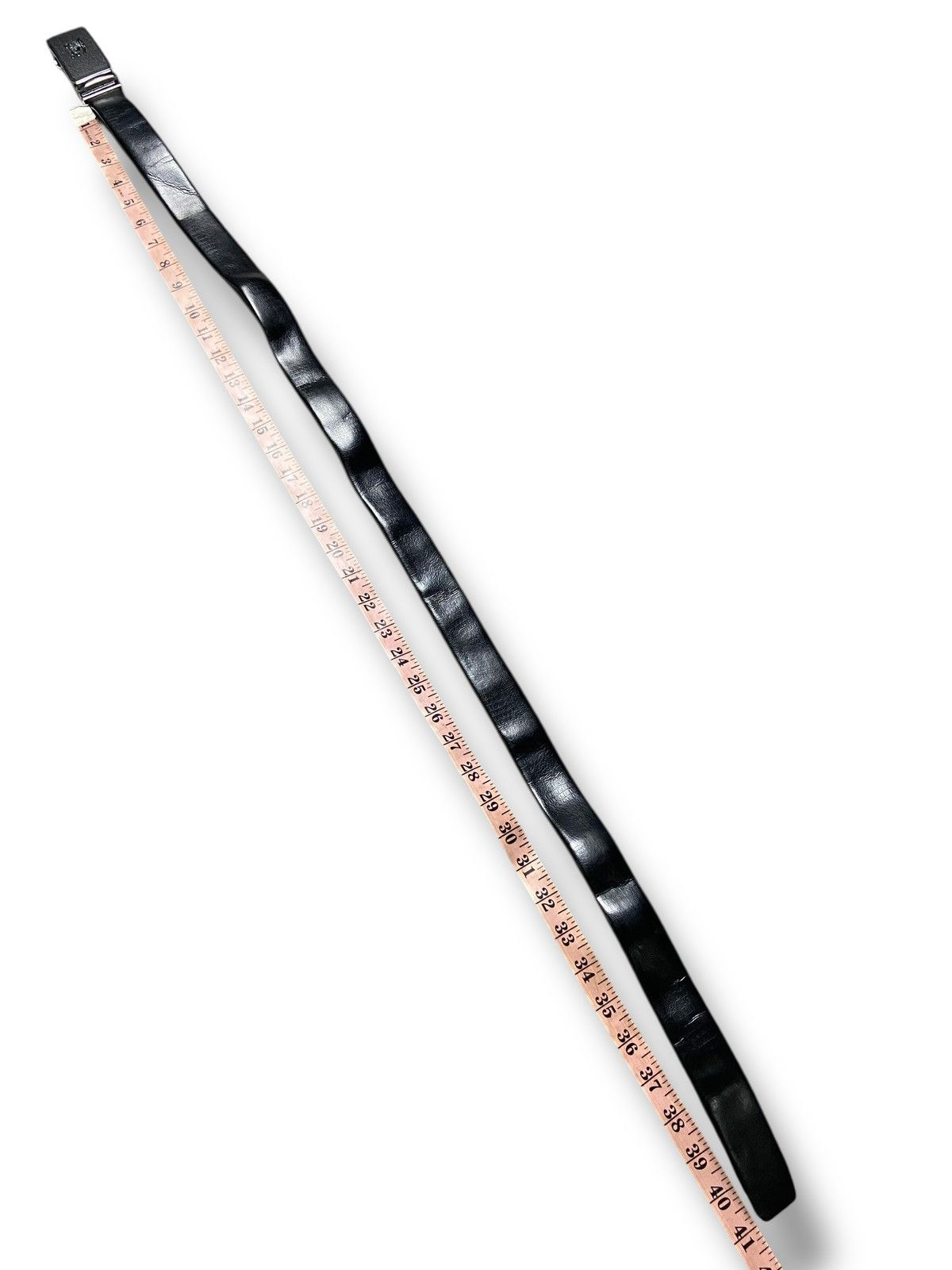 Burberry 🔥 BURBERRY BLACK LEATHER BELT 🔥 (142) Size 42 - 6 Thumbnail