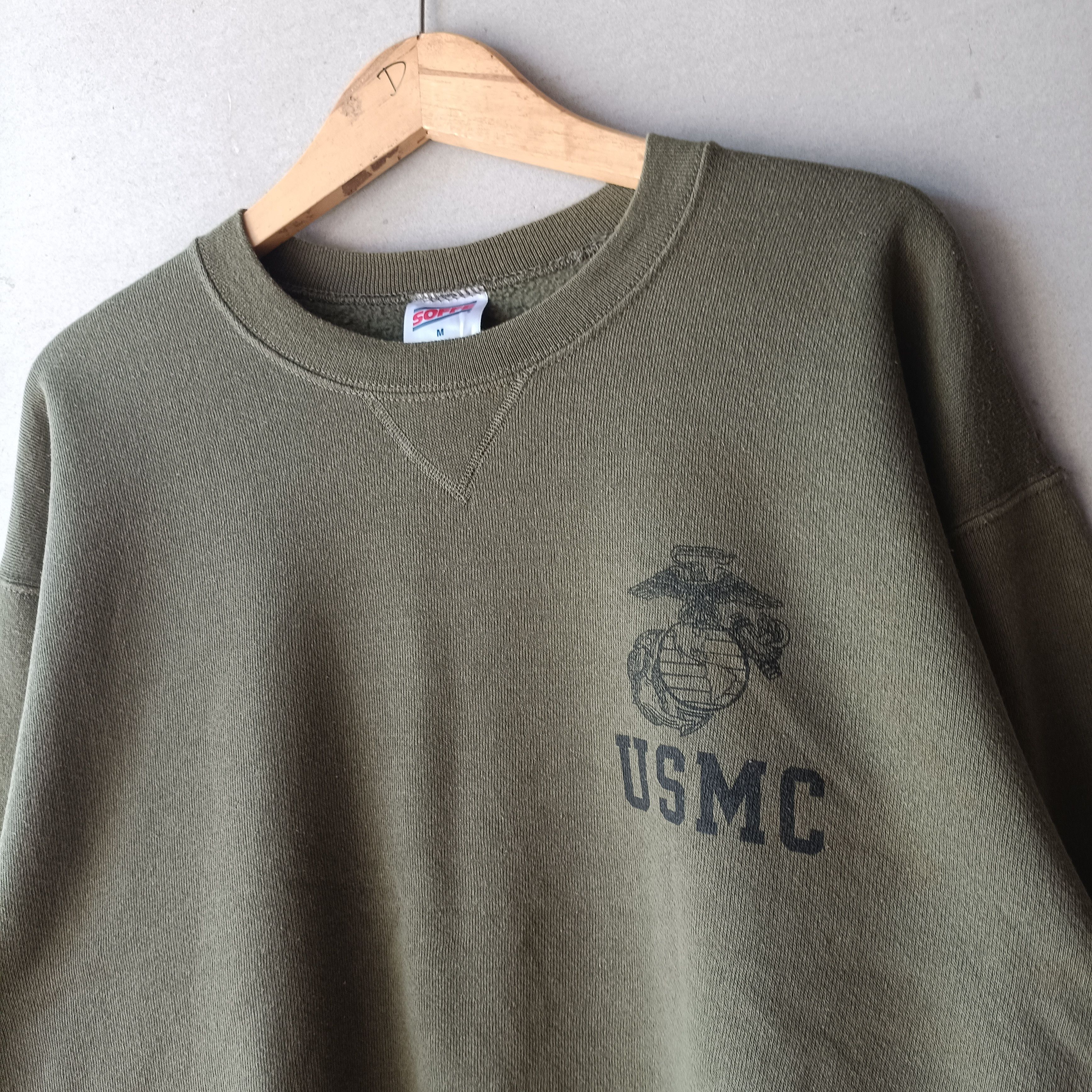 Vintage VINTAGE USMC SOFFE Sweatshirt Size US M / EU 48-50 / 2 - 2 Thumbnail