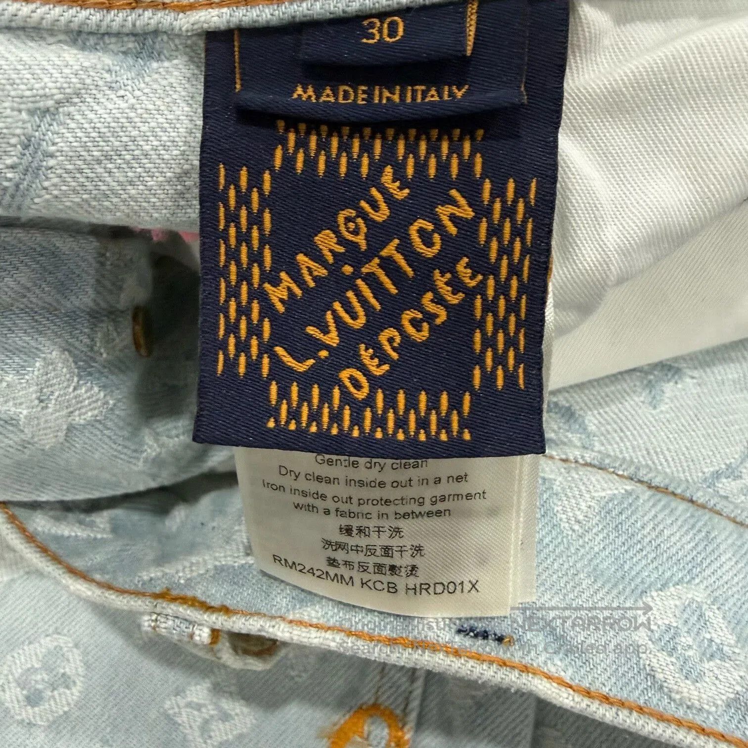 Louis Vuitton louis vuitton colorful embroidered logo jeans. Size US 30 / EU 46 - 3 Thumbnail