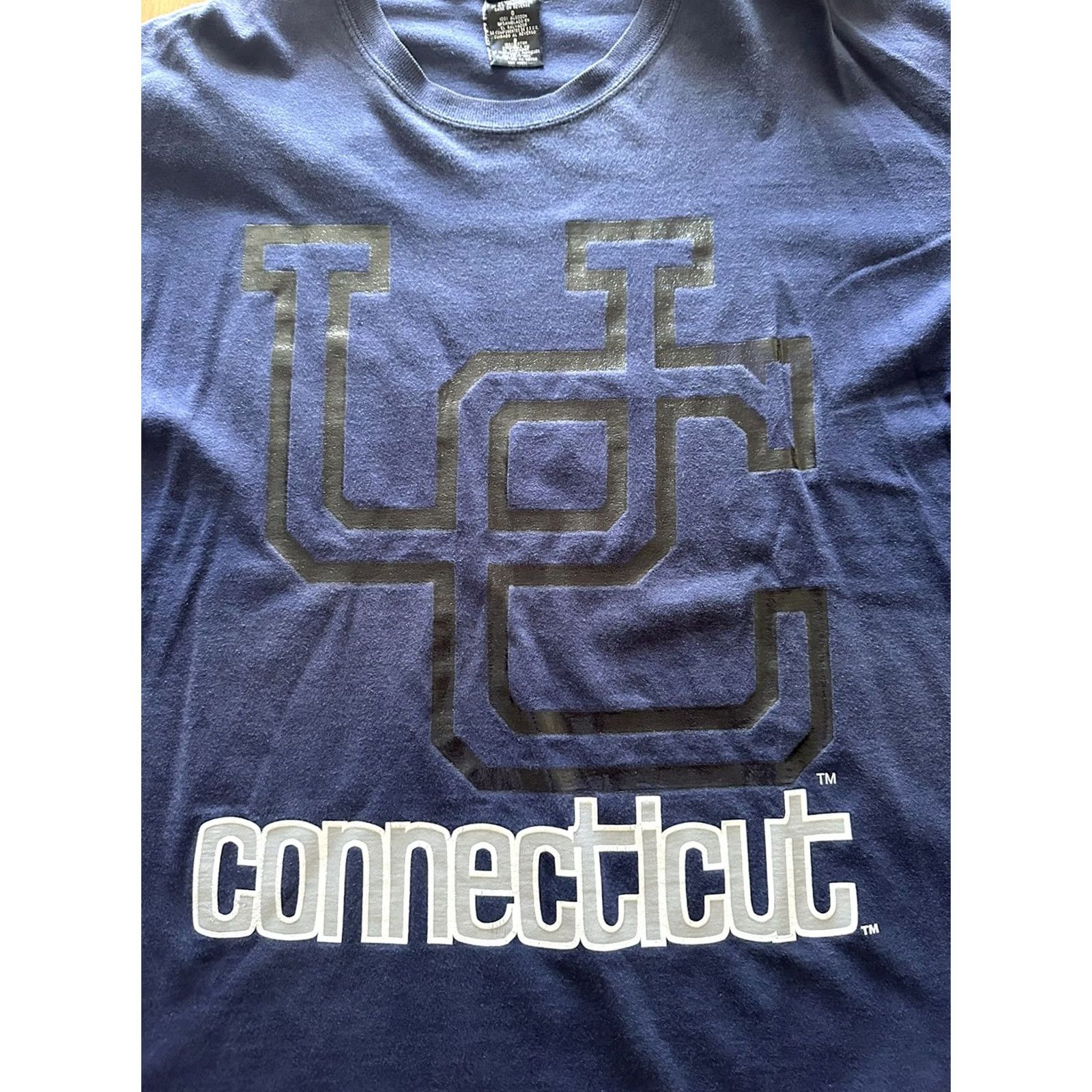 Starter VINTAGE Starter Shirt Mens L Blue 90s UConn Huskies Larg University Team Logo Tee Size US L / EU 52-54 / 3 - 2 Thumbnail