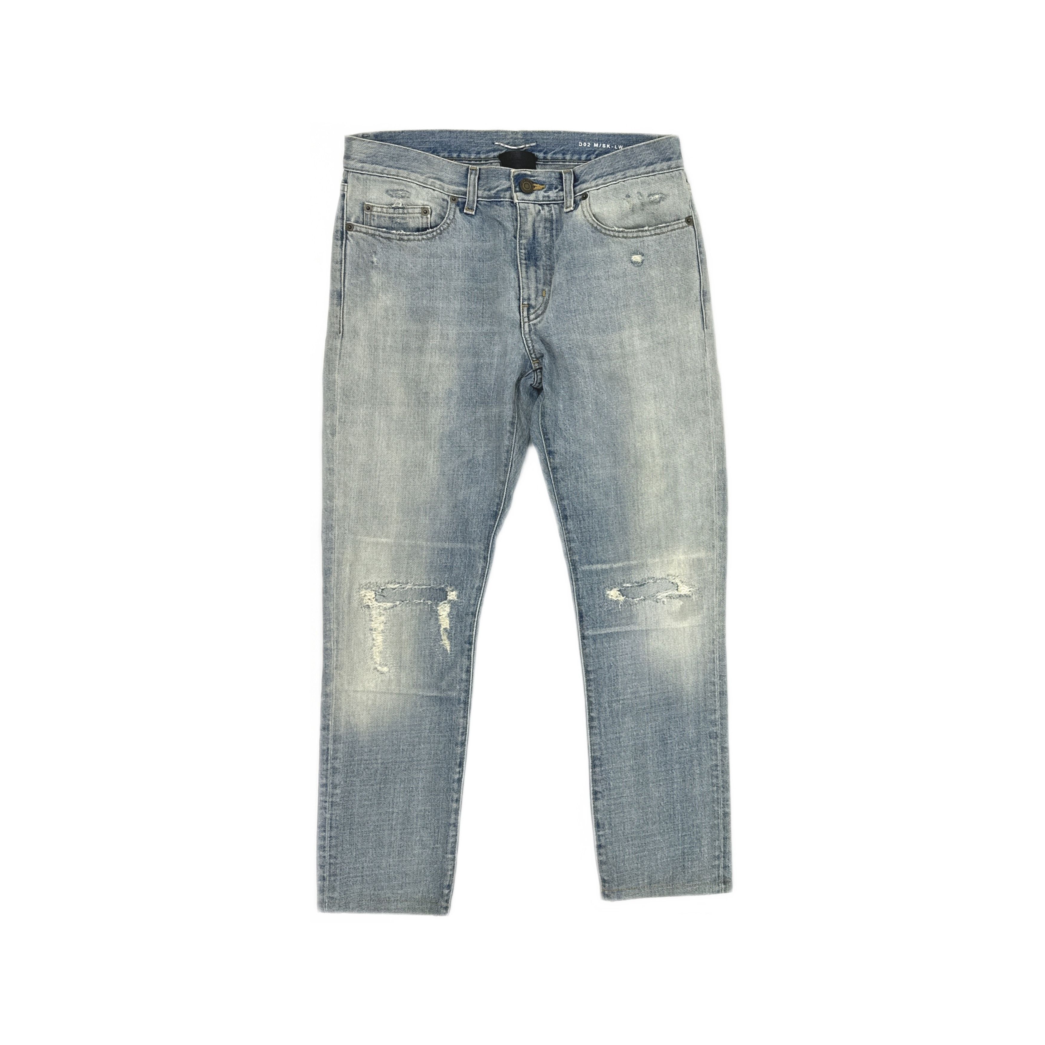 Saint Laurent Paris Saint Laurent Distressed Denim Jeans Size 30 Size US 30 / EU 46 - 1 Thumbnail