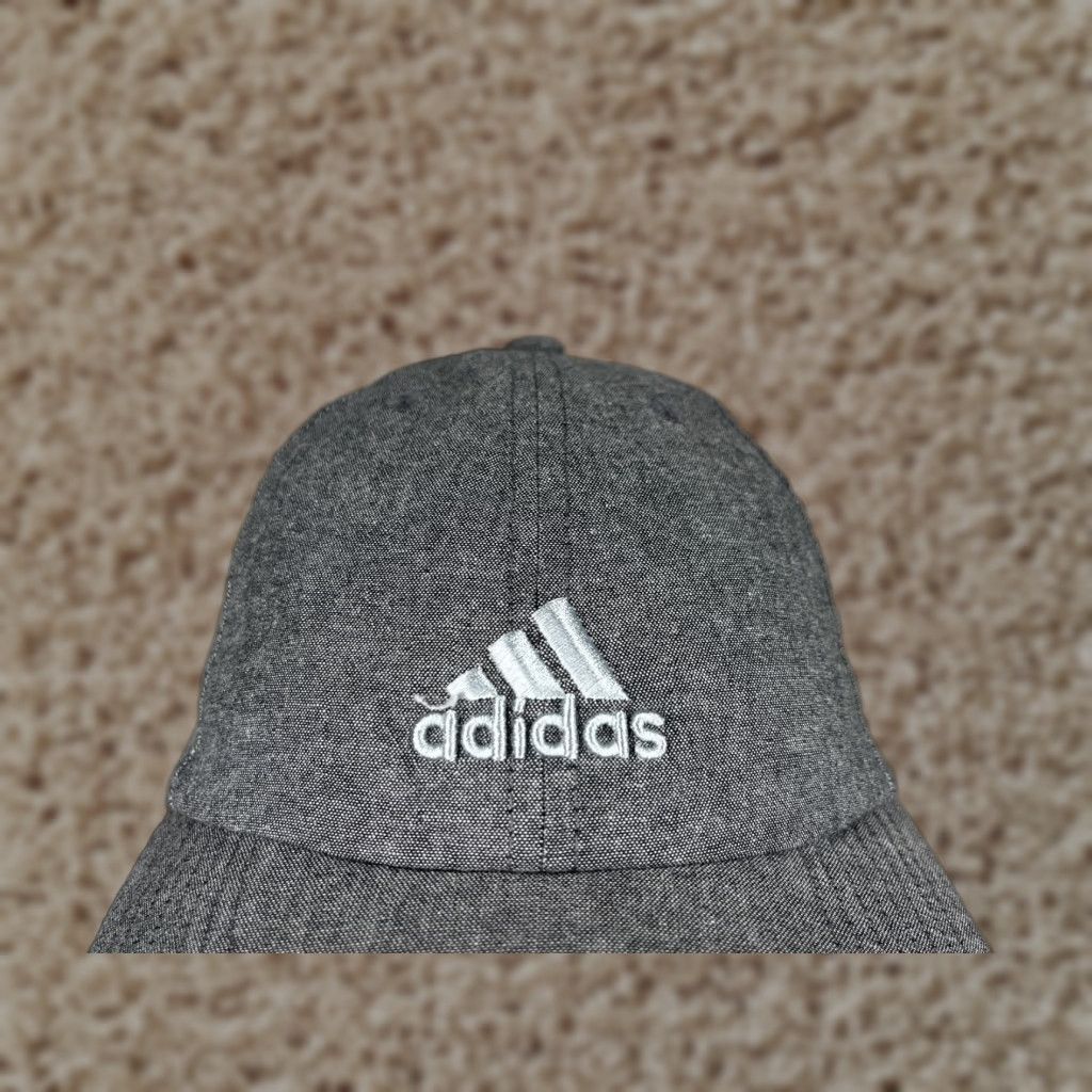 Adidas Adidas Hat Cap Strap Back Adult One Size Gray Logo 100% Cotton Climalite Outdoor Hat/Caps Adjustable Lightweight Casual Unisex Mens Womens Size ONE SIZE - 1 Thumbnail