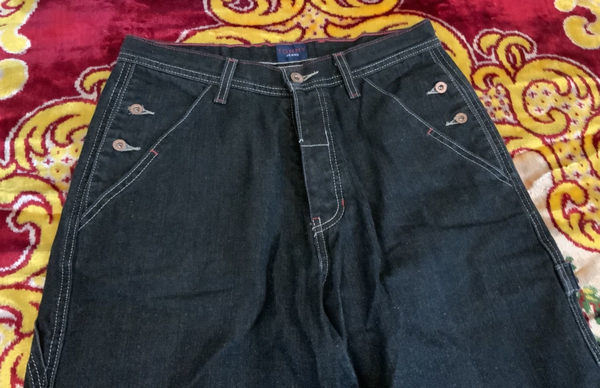 Tommy Jeans Vintage 90s Tommy Jeans Carpenter Black Jeans Sz 28x31 Size US 30 / EU 46 - 5 Thumbnail