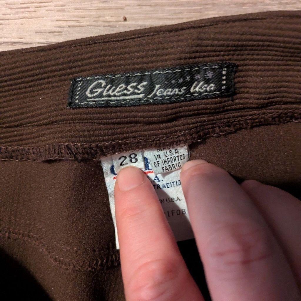 Guess Guess Jeans Vintage Brown Ribbed Pants Size 28 Size 28" / US 6 / IT 42 - 4 Thumbnail