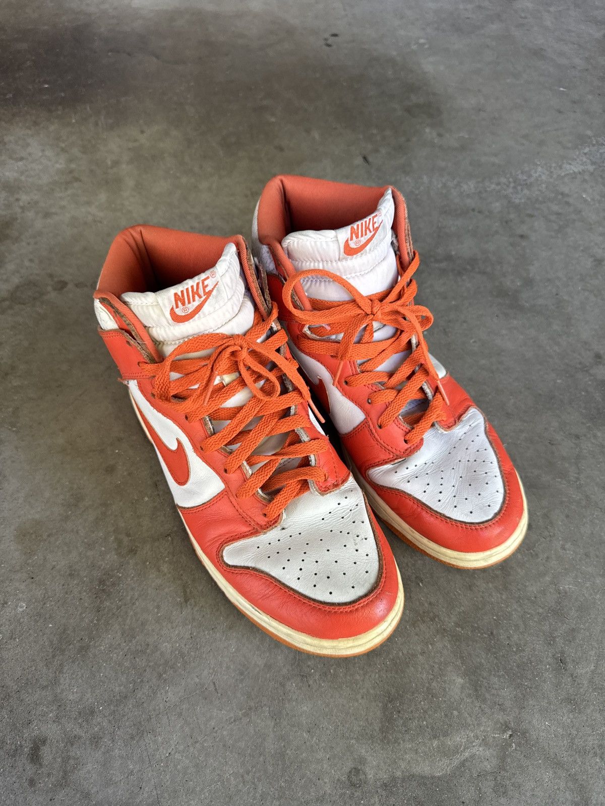 Nike 1999 Nike Dunk High LE Syracuse Orange Size 11 Size US 11 / EU 44 - 4 Thumbnail