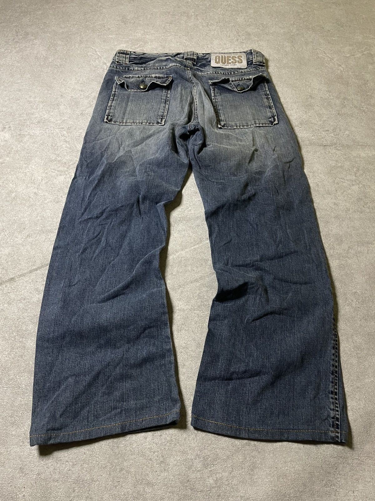 Guess IfSixWasNine Skull USA 99’ LGB Distressed LUXURU GUESS jeans Size US 31 - 16 Thumbnail