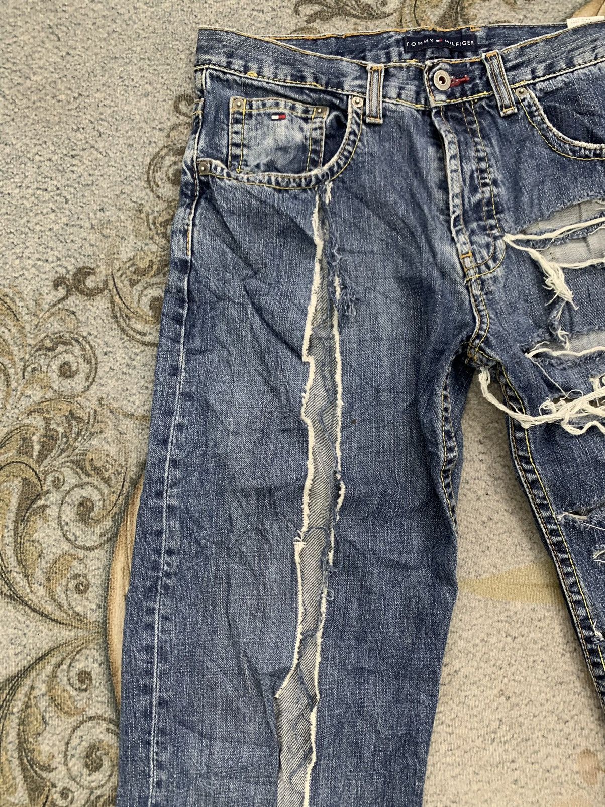 Tommy Hilfiger Distress Tommy Hilfiger Denim Pant Size US 33 - 4 Thumbnail