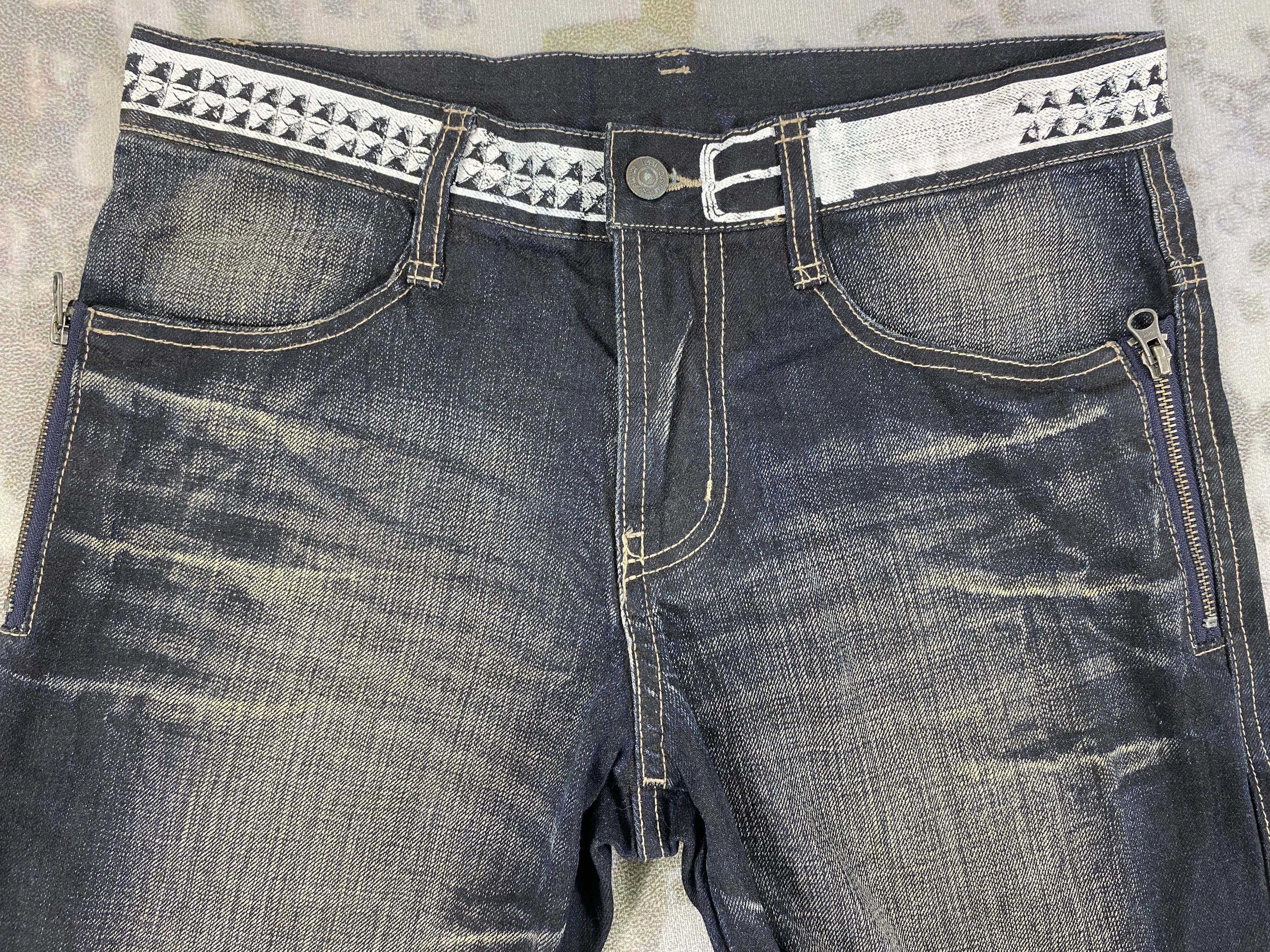 Le Grande Bleu (L.G.B.) Vintage PPFM Jeans 32x28 lgb style Denim - JN2604 Size US 32 / EU 48 - 3 Thumbnail