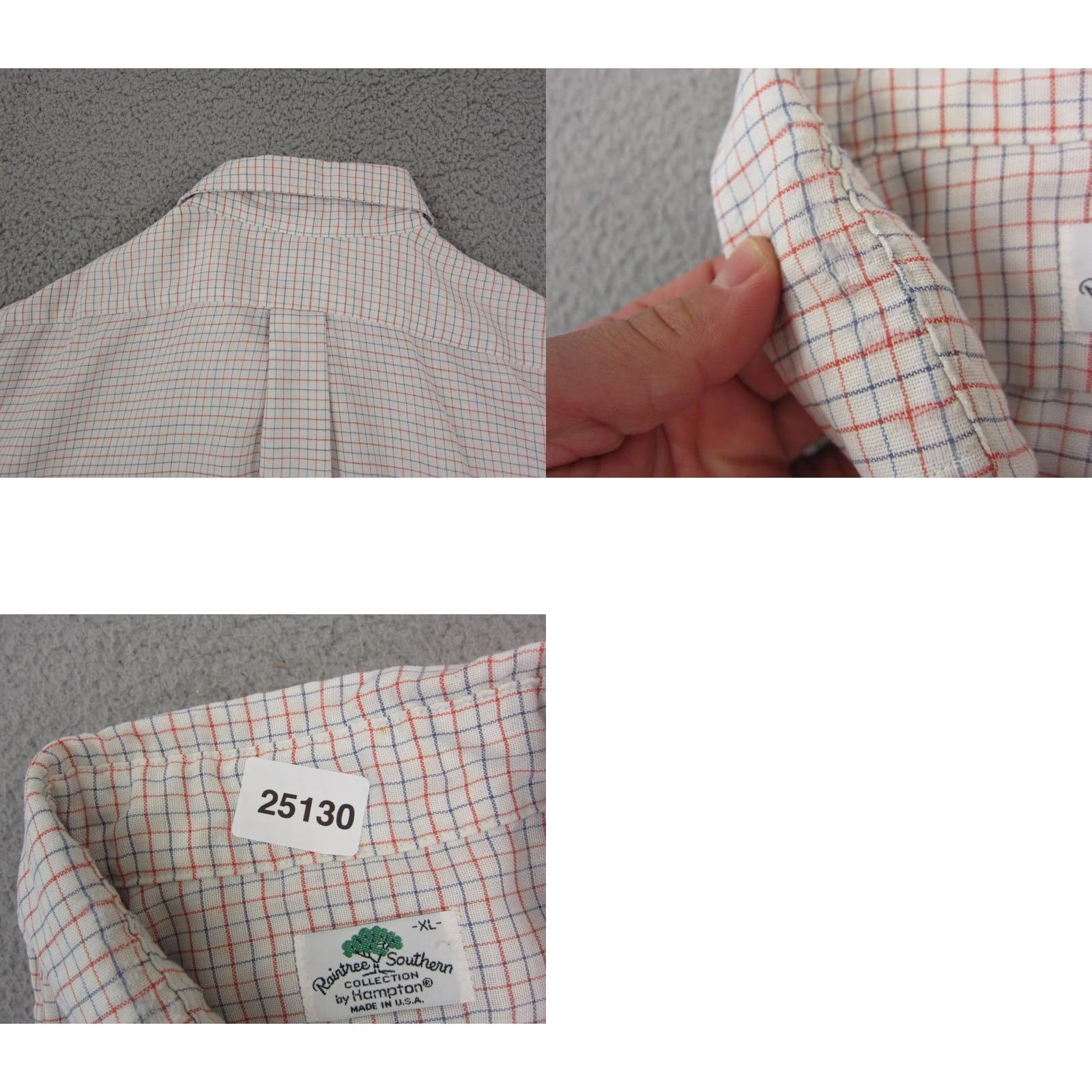 Vintage VINTAGE Hampton Shirt Mens XL White Red Button Up Made in USA 70s Raintree Southern Shirt Mens XL White Red Button-Up 80s 90s Classic Outdoor Casual Size US XL / EU 56 / 4 - 9 Thumbnail