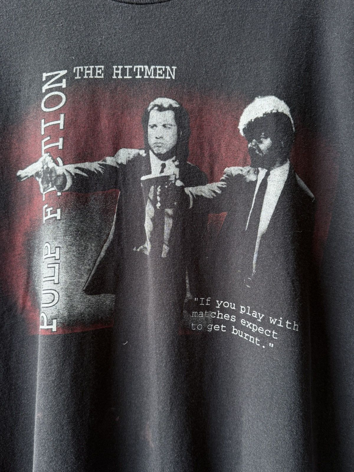 Vintage Vintage 90s Pulp Fiction Movie Film T-Shirt Tee Size US XL / EU 56 / 4 - 2 Thumbnail
