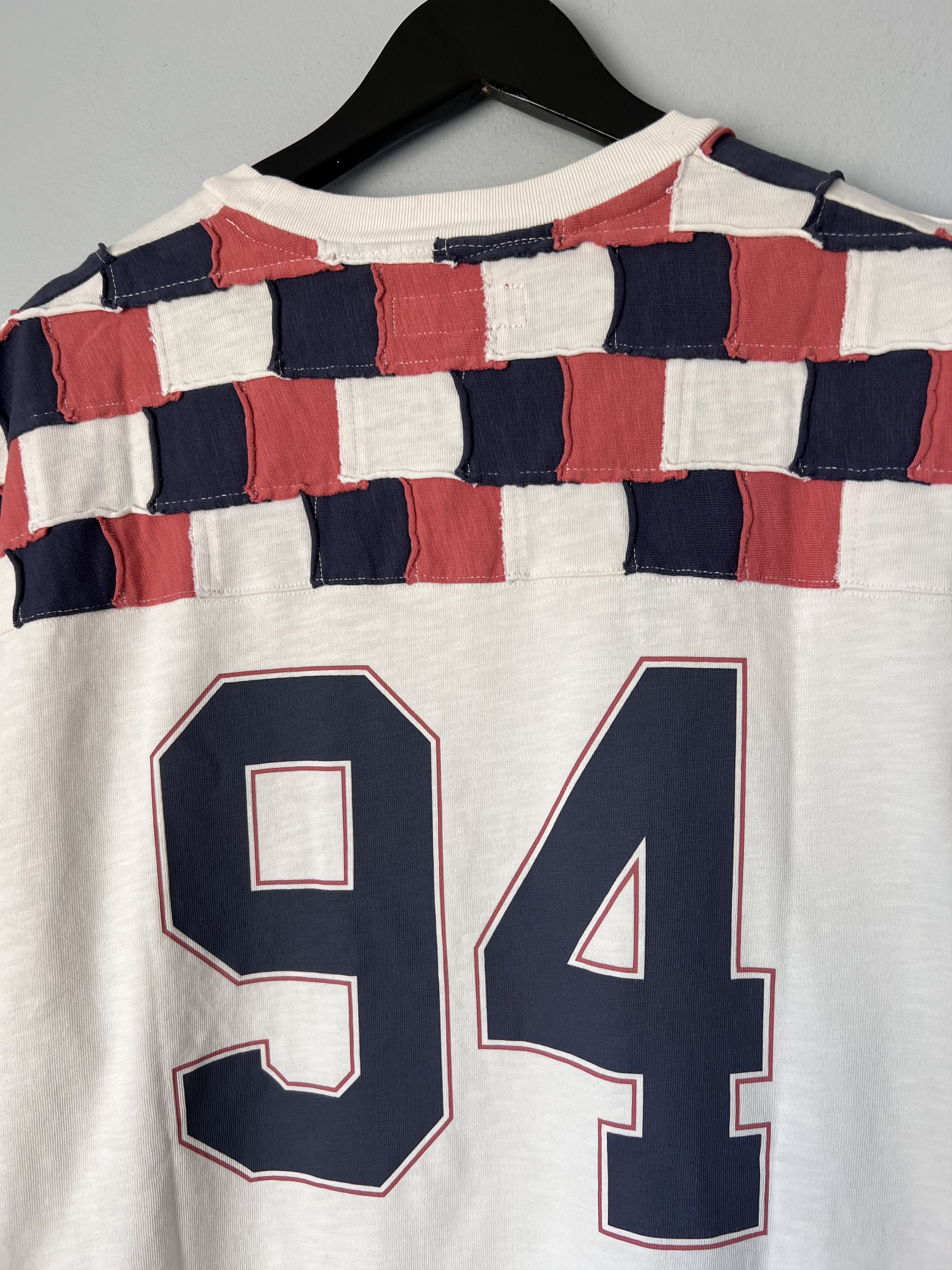 Supreme Patchwork Yoke Football Top in Stone