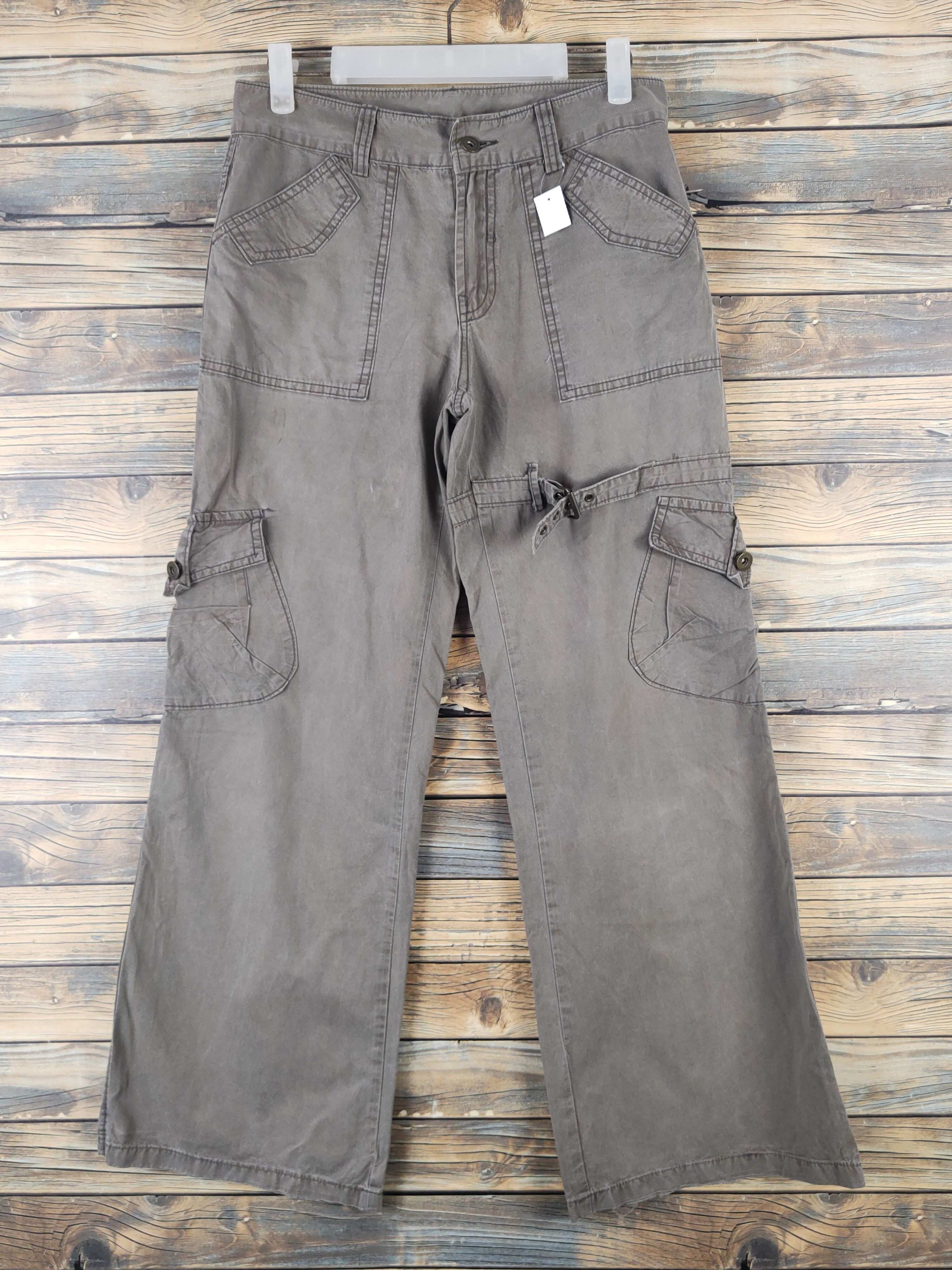 Japanese Brand DL Valley Olive Multipocket Tactical Cargo Pants #1345 Size US 29 - 1 Thumbnail