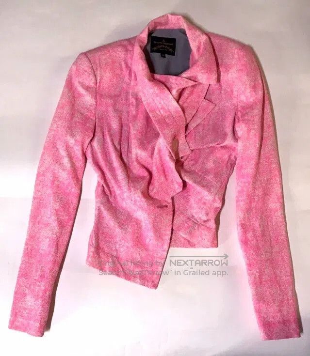 Vivienne Westwood Vivienne Westwood Pink variable jacket, transparent button Size XS / US 0-2 / IT 36-38 - 6 Thumbnail