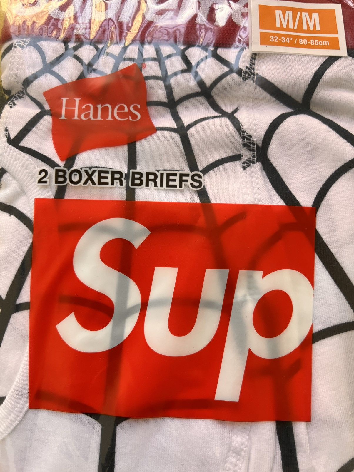 Supreme M Supreme Marvel Spider-Man Web Boxer Briefs hanes underwear Size US 32 / EU 48 - 5 Thumbnail
