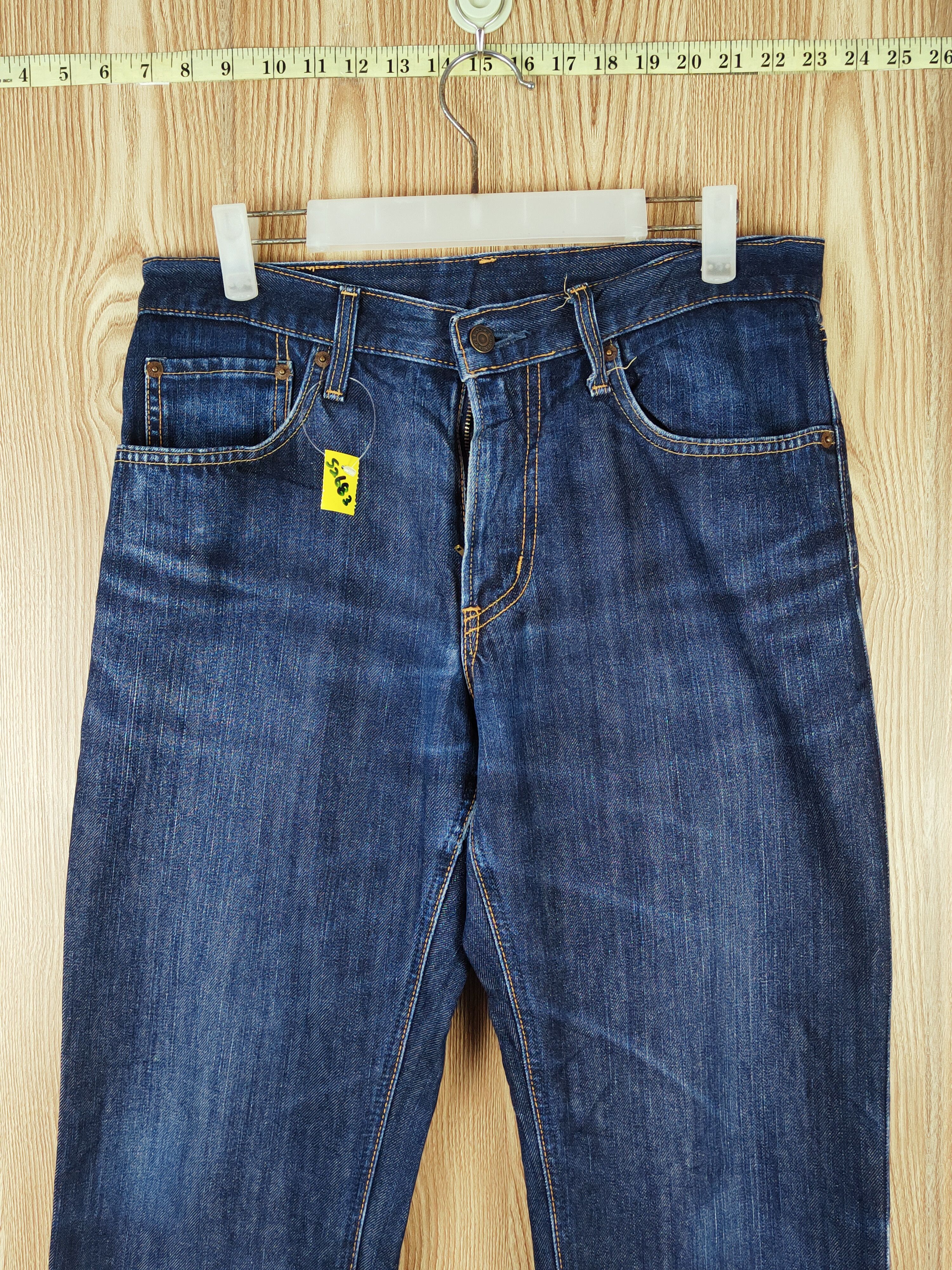 Edwin Edwin Dark Blue Distressed Ripped Jeans #S2683 Size US 31 - 2 Thumbnail