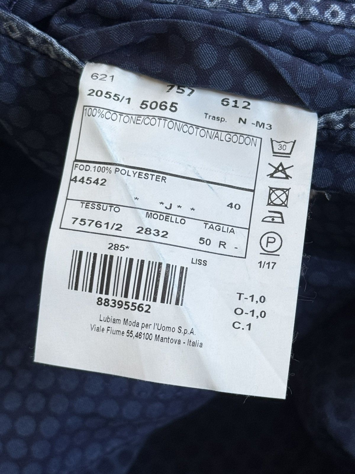 L.B.M. 1911 L.B.M. 1911 tailored cotton dotted blazer casual jacket Size 50R - 12 Thumbnail