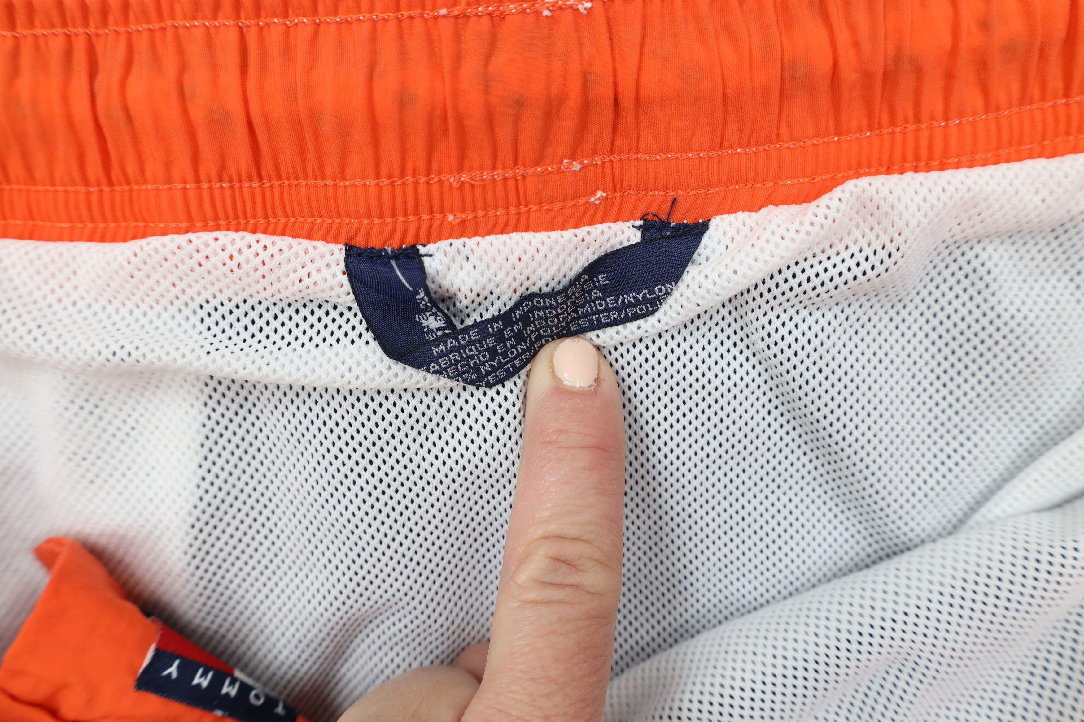 Tommy Hilfiger × Vintage Vintage 90s Tommy Hilfiger Striped Lined Shorts Swim Trunks Size US 36 / EU 52 - 8 Thumbnail