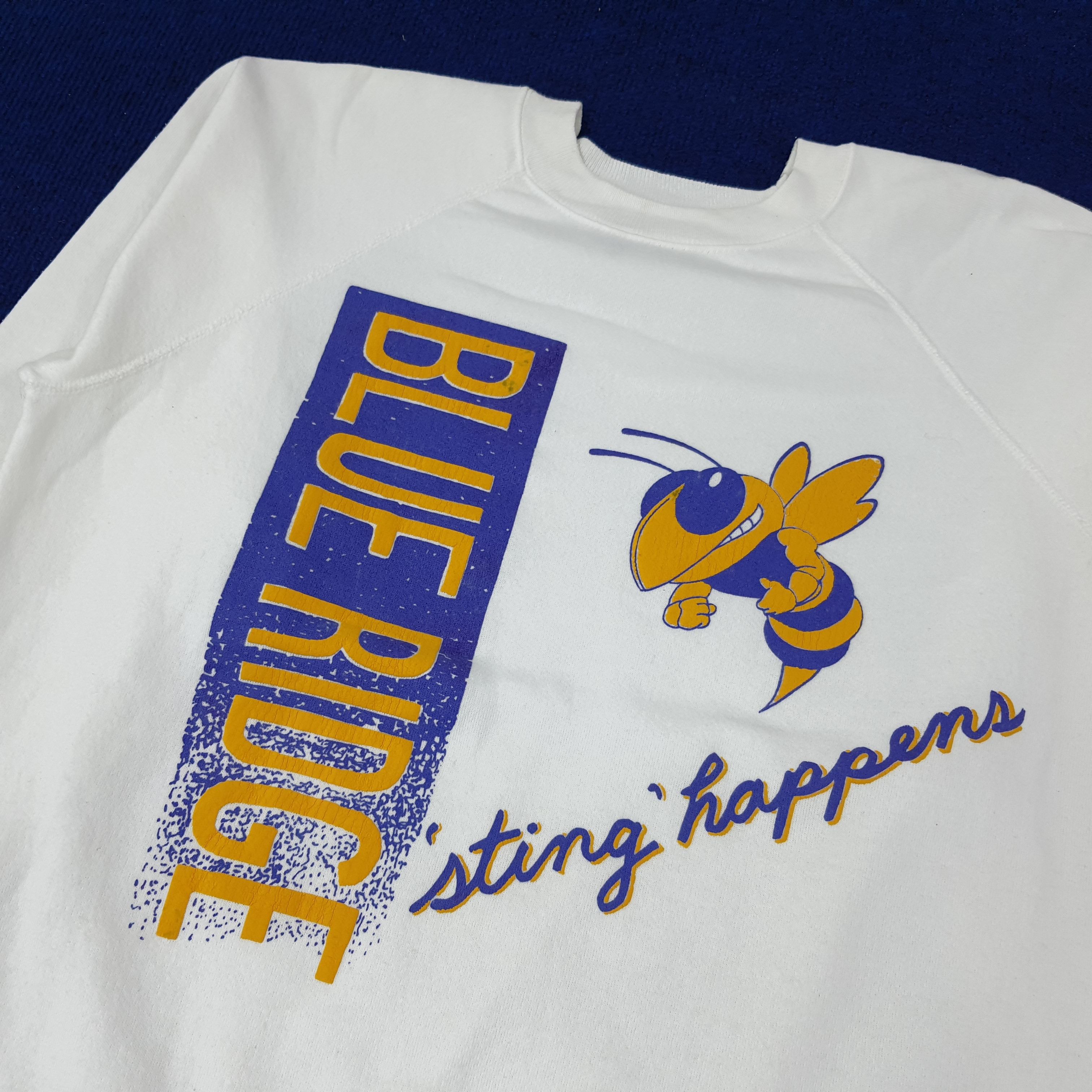 Vintage Vintage Blue Ridge Sting Happens Sports Sweatshirt C222N8 Size US M / EU 48-50 / 2 - 2 Thumbnail