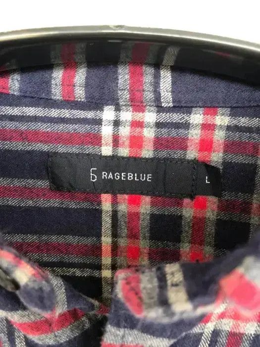 RAGEBLUE Japanese Brand Rageblue plaid tartan Flannel Shirt 👕 Size US M / EU 48-50 / 2 - 3 Thumbnail