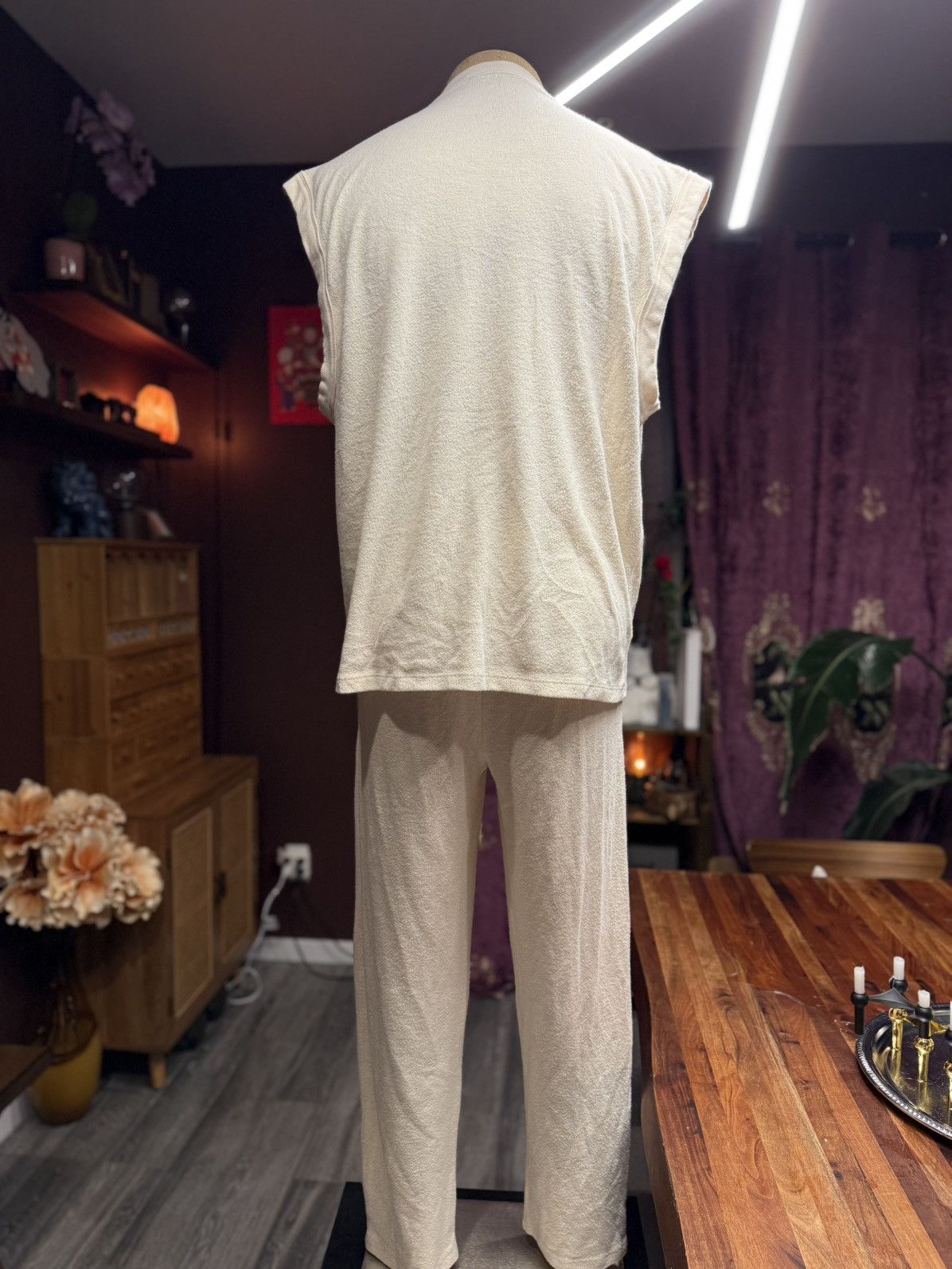Asos “Take Five” Cream Lounge Set – Sleeveless Top & Pants Size US M / EU 48-50 / 2 - 6 Thumbnail