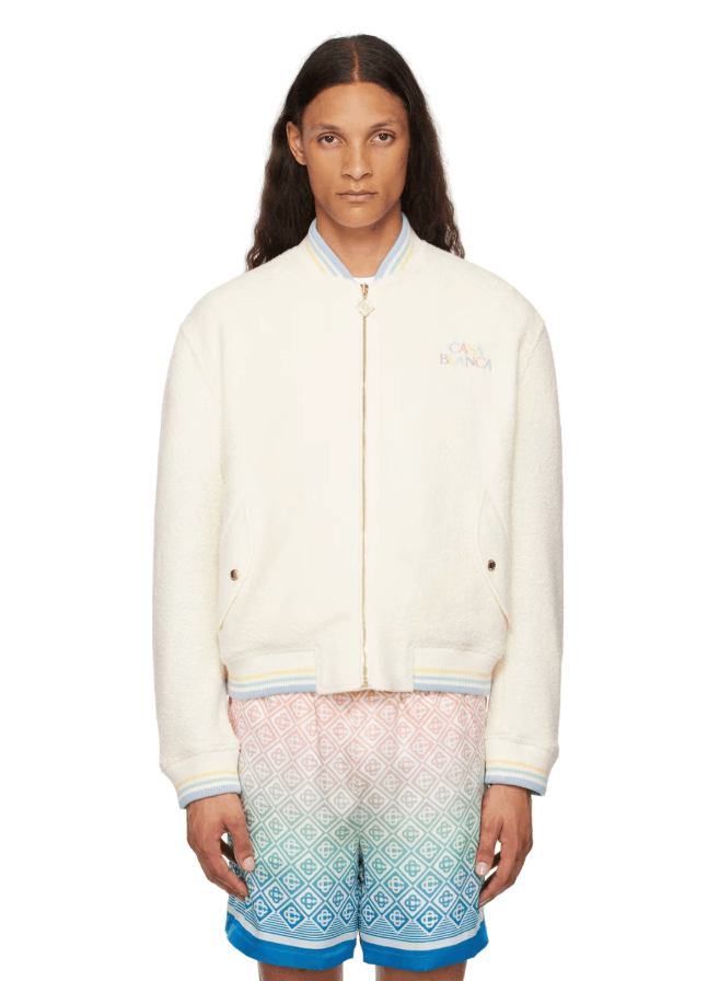 Casablanca BNWT AW24 CASABLANCA MAISON PASTELLE BOMBER JACKET L Size US L / EU 52-54 / 3 - 12 Thumbnail