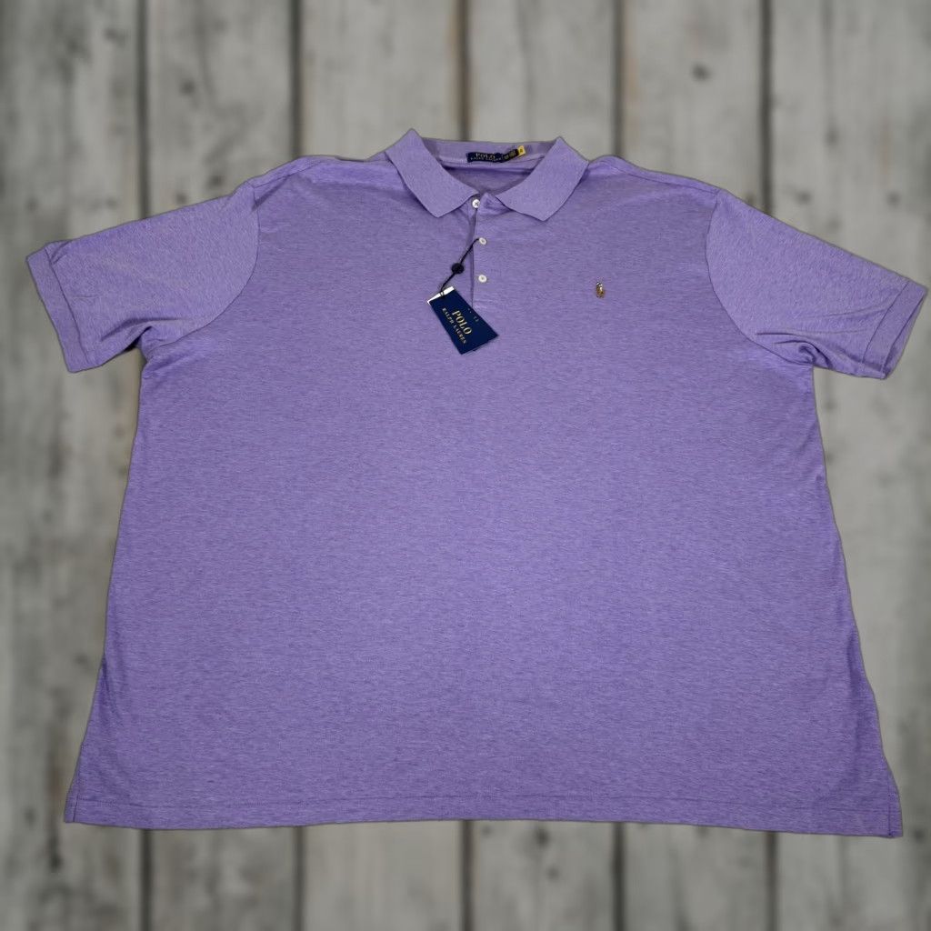 Polo Ralph Lauren Polo Shirt Mens 4XL Purple Cotton Short Sleeve