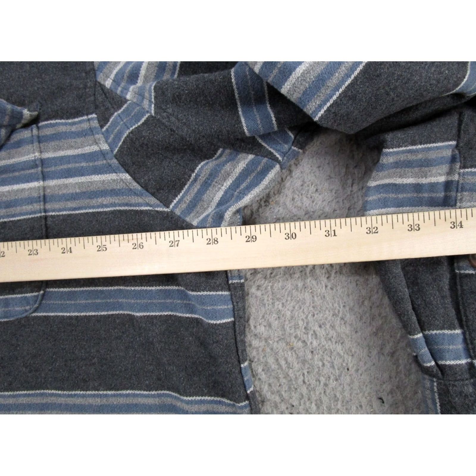 Vintage Duluth Shirt Men's 2XL Button Up Blue Stripe Burlyweight Chamois Flannel Shirt Size US XXL / EU 58 / 5 - 5 Thumbnail