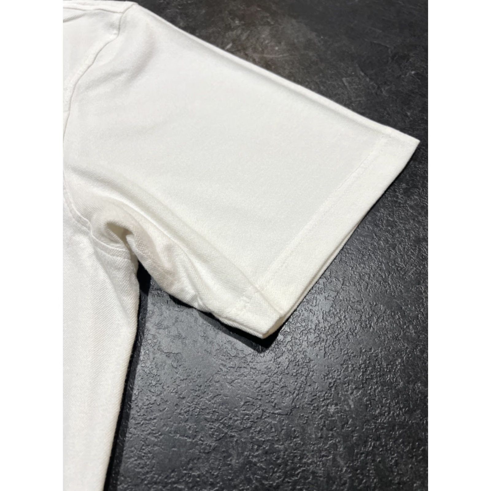 Peter Millar Peter Millar Men's Polo Shirt S/S White Solid Short Sleeve Collared Button Pullover Golf Casual Activewear Stretch Logo 100% Wearable Size US M / EU 48-50 / 2 - 2 Thumbnail