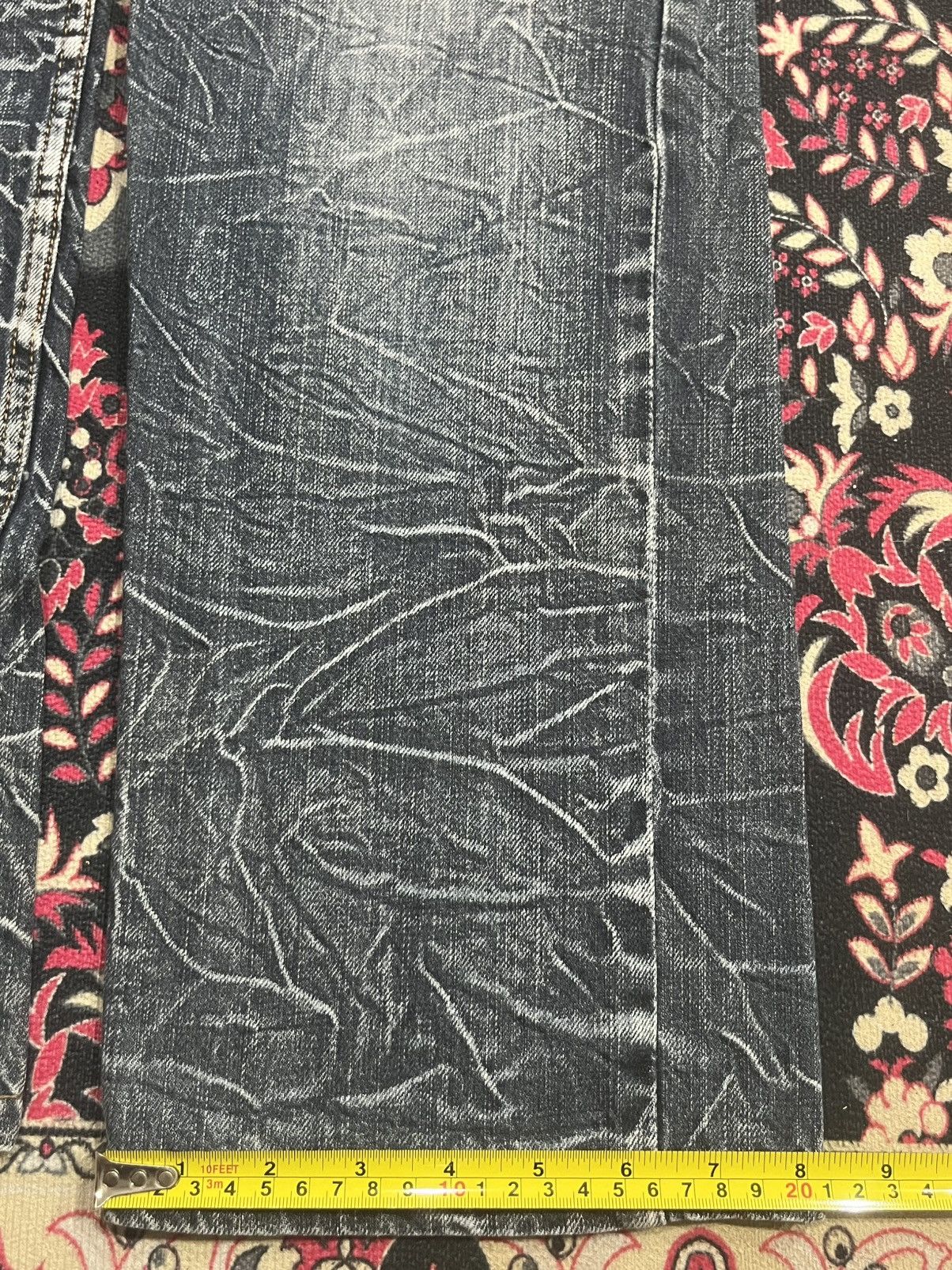 Hysteric Glamour Vintage Nylaus Double Waisted Distressed Clawmark Jeans Size US 29 - 14 Thumbnail