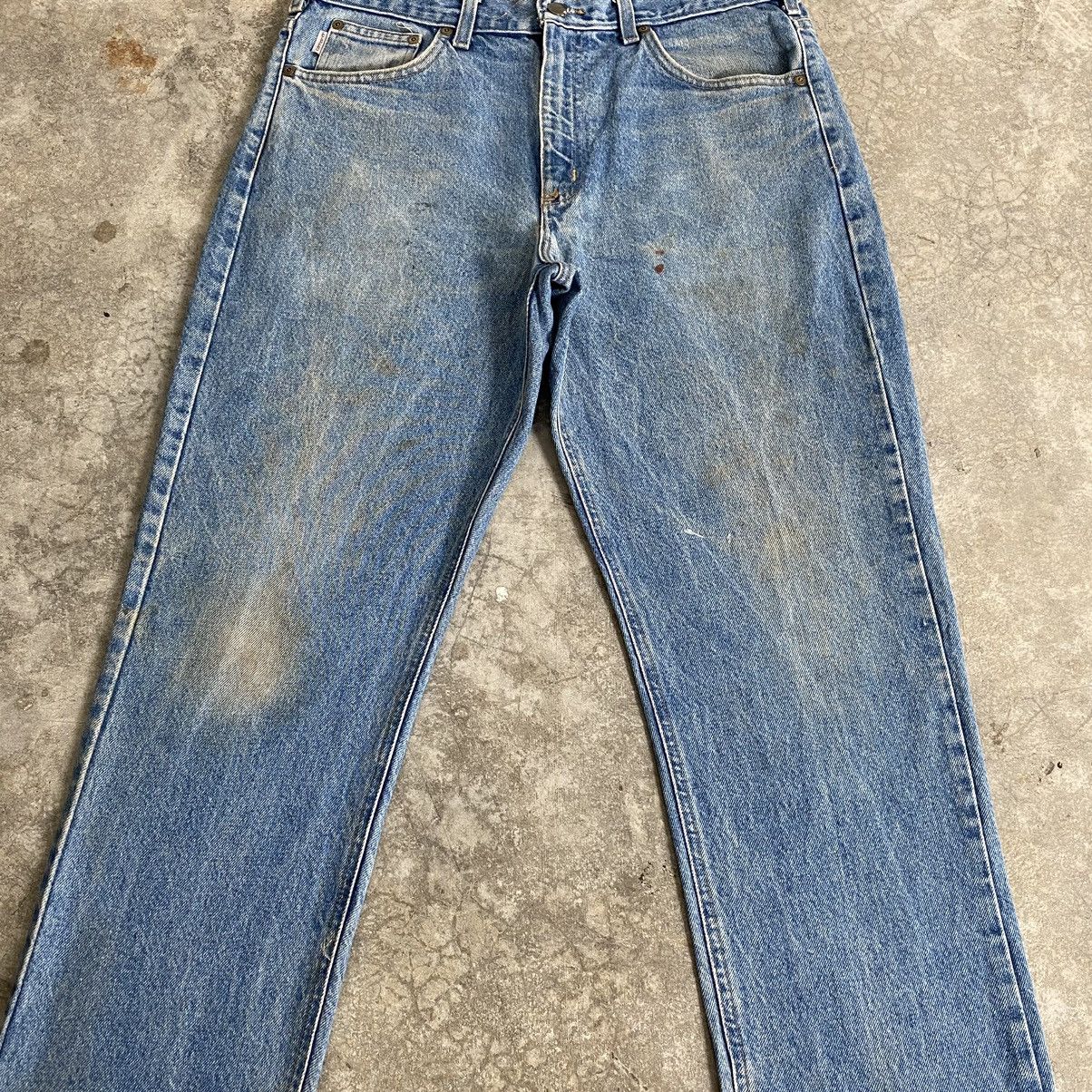 Carhartt Vintage Carhartt Traditional Fit Faded Dirty Jeans Size US 35 - 4 Thumbnail