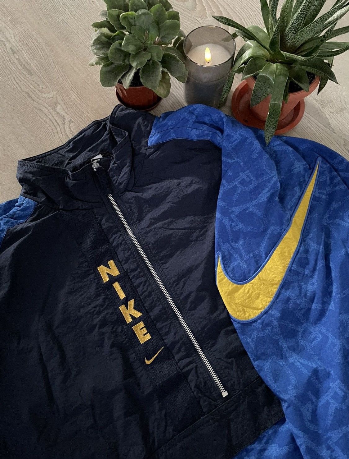 Nike × Vintage Nike Vintage Nylon Y2K Drill Jacket Size US XL / EU 56 / 4 - 1 Thumbnail
