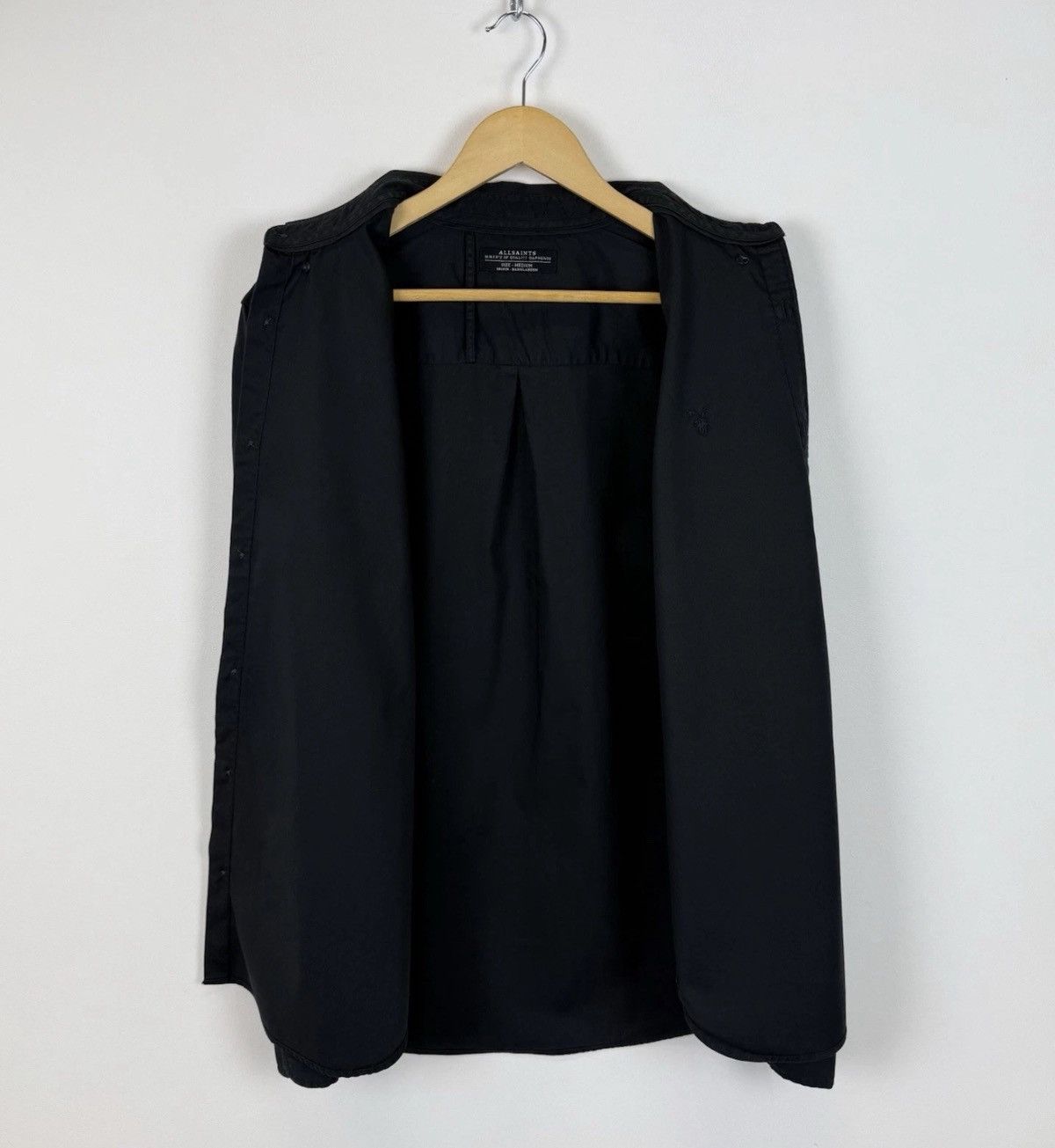 Allsaints Allsaints Redondo Long Sleeve Shirt Black Top Buttons Down Size US M / EU 48-50 / 2 - 7 Thumbnail
