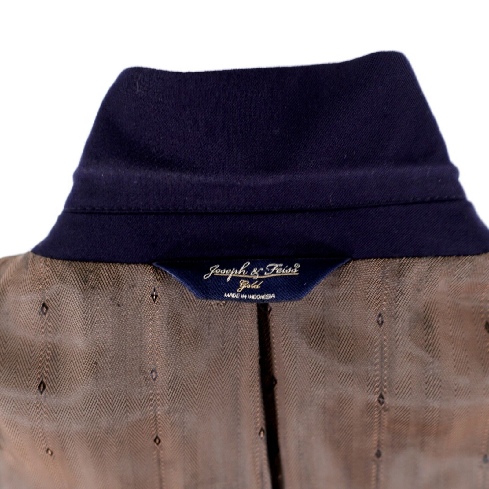 Joseph & Feiss Joseph & Feiss Gold Wool Blue 2 Button Blazer 44R Size 44R - 11 Thumbnail